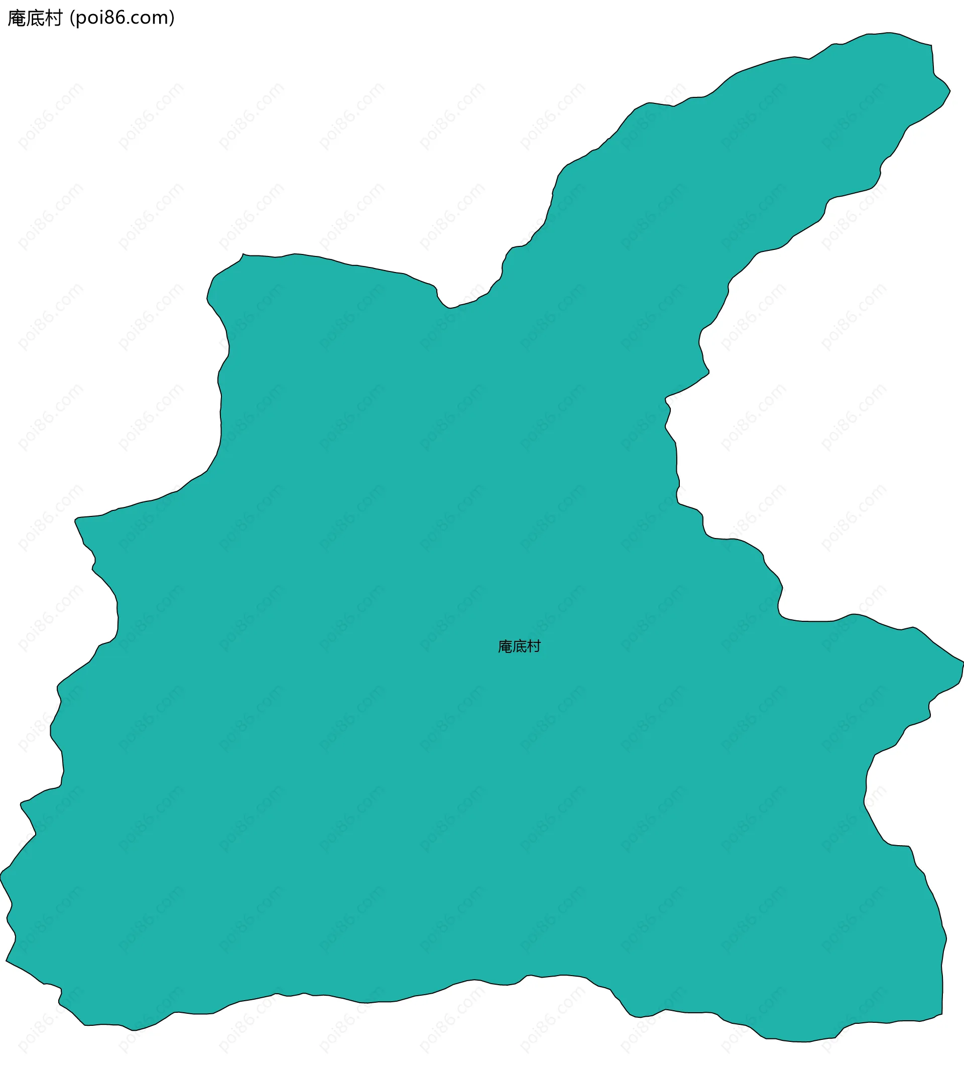 庵底村边界地图