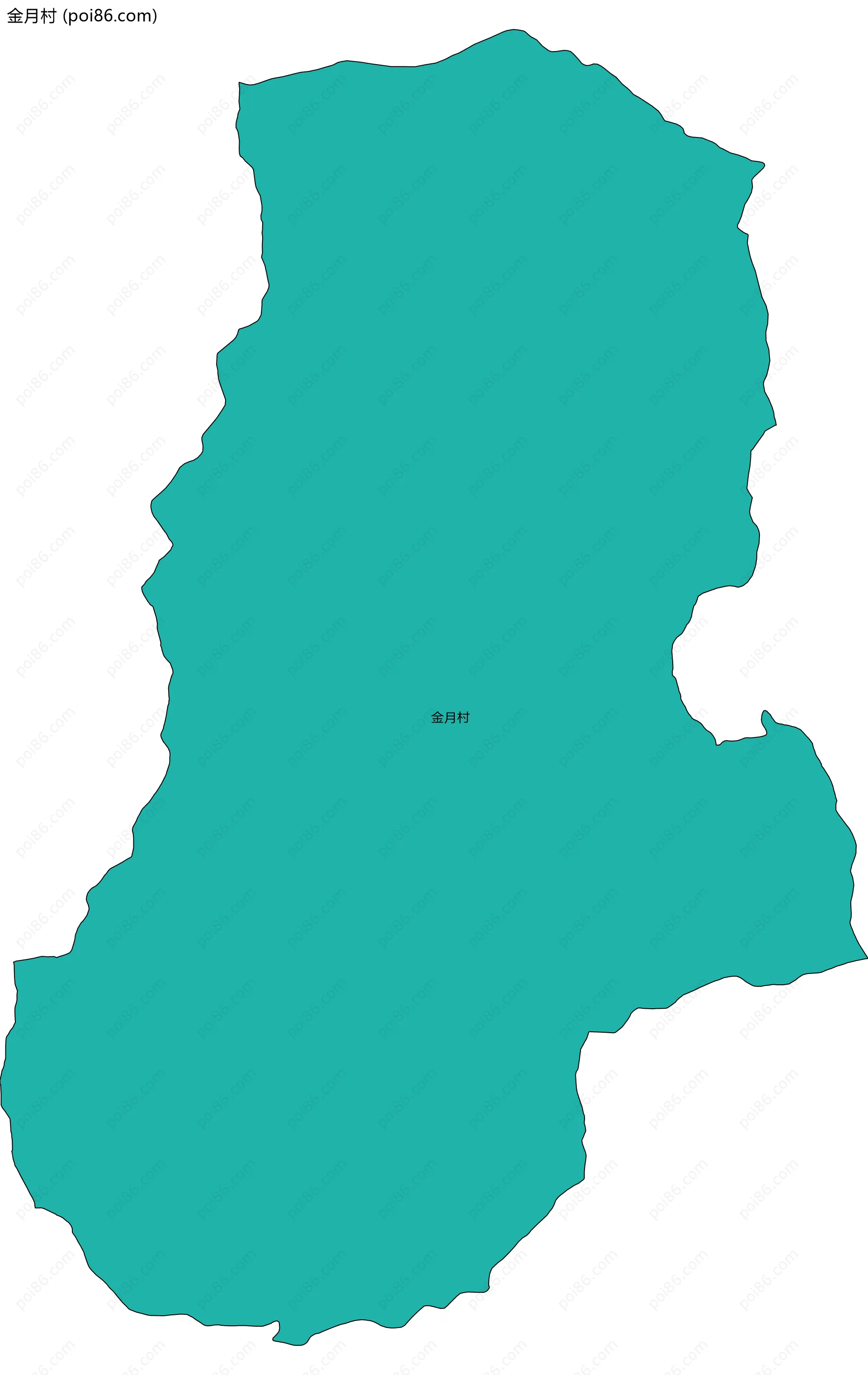 金月村边界地图