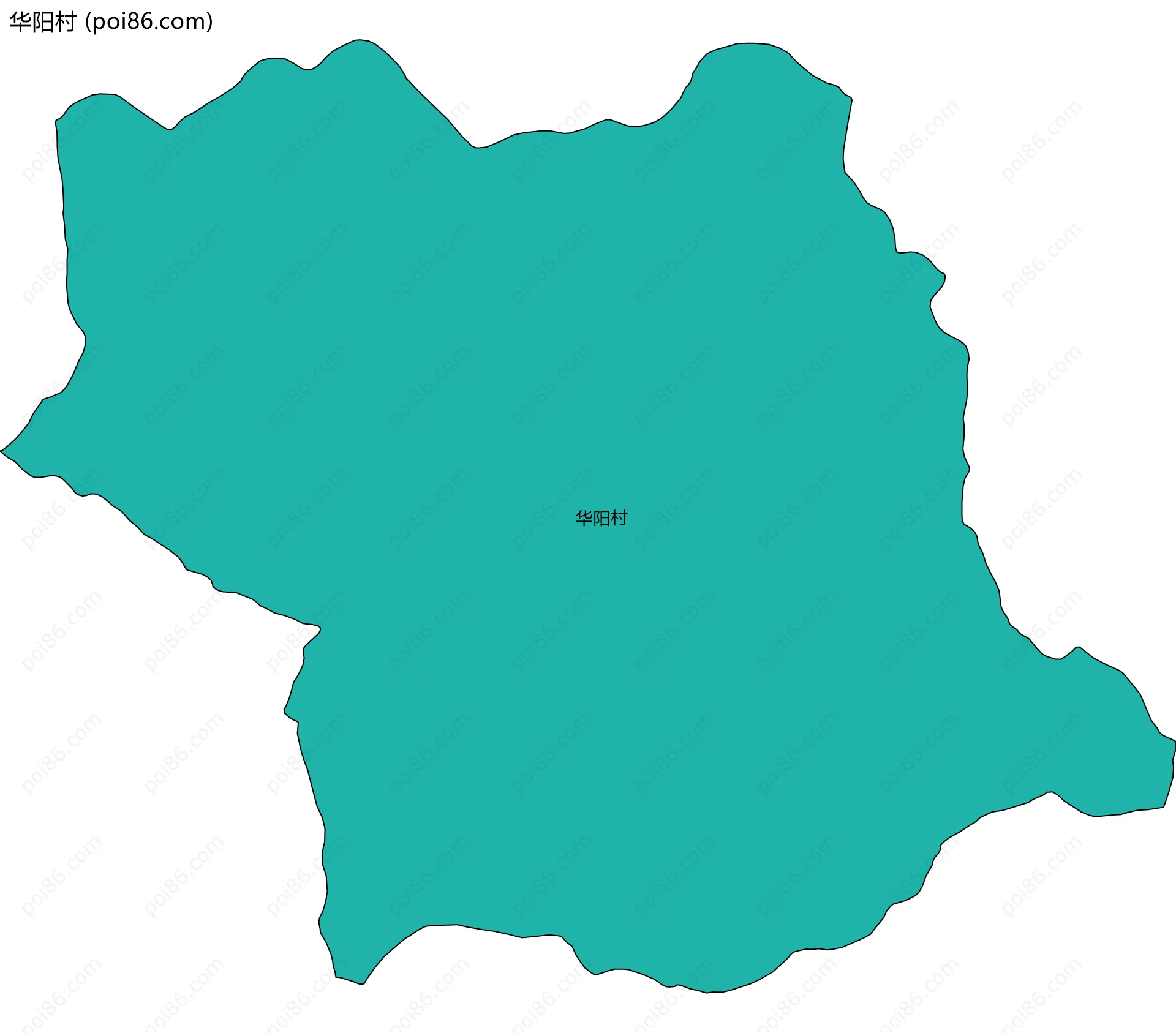 华阳村边界地图