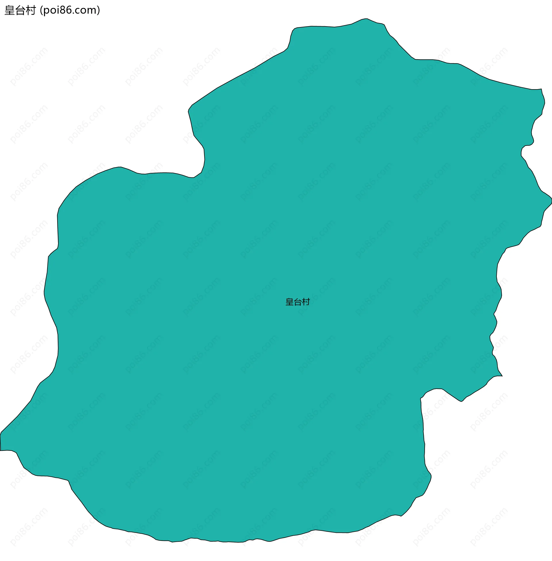 皇台村边界地图