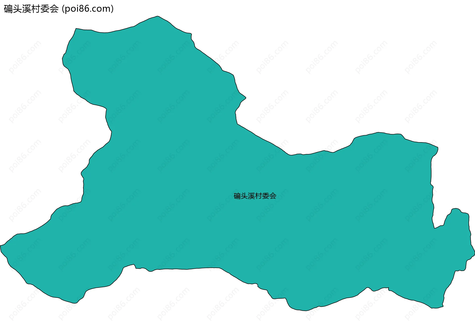 碥头溪村委会边界地图