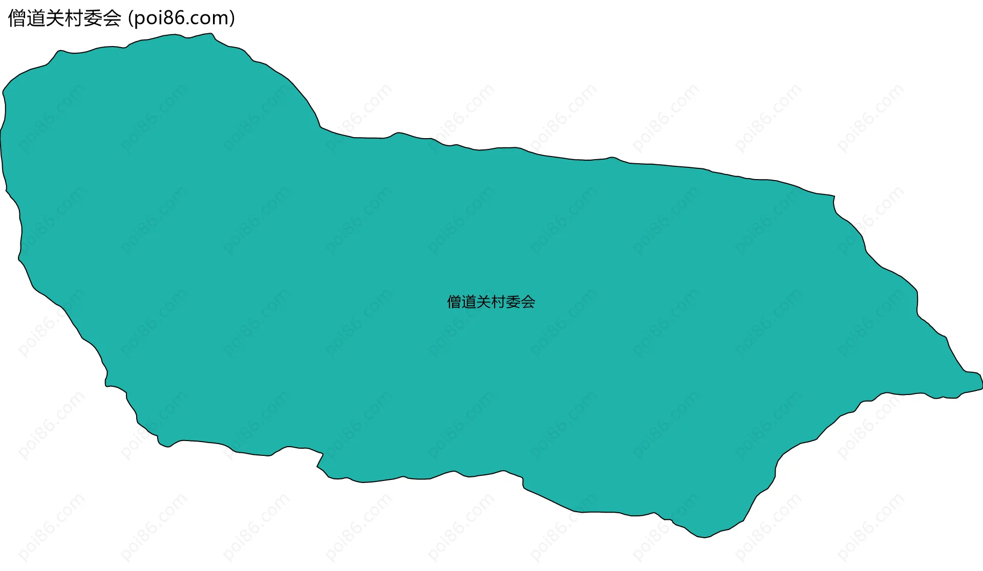 僧道关村委会边界地图