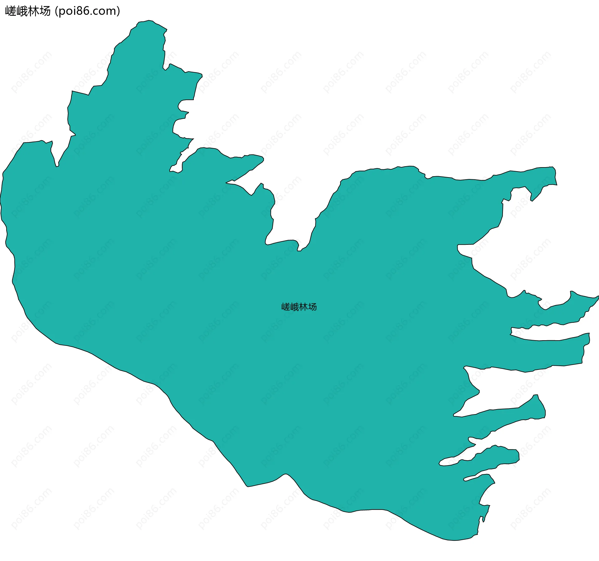 嵯峨林场边界地图