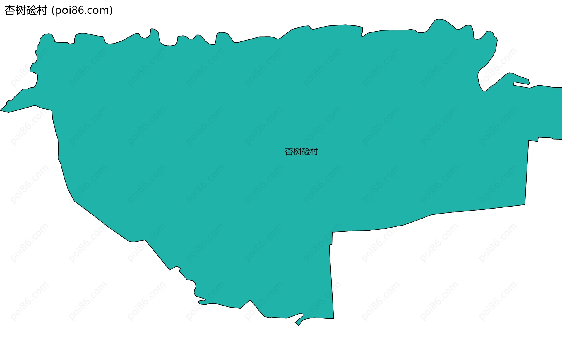 杏树硷村边界地图