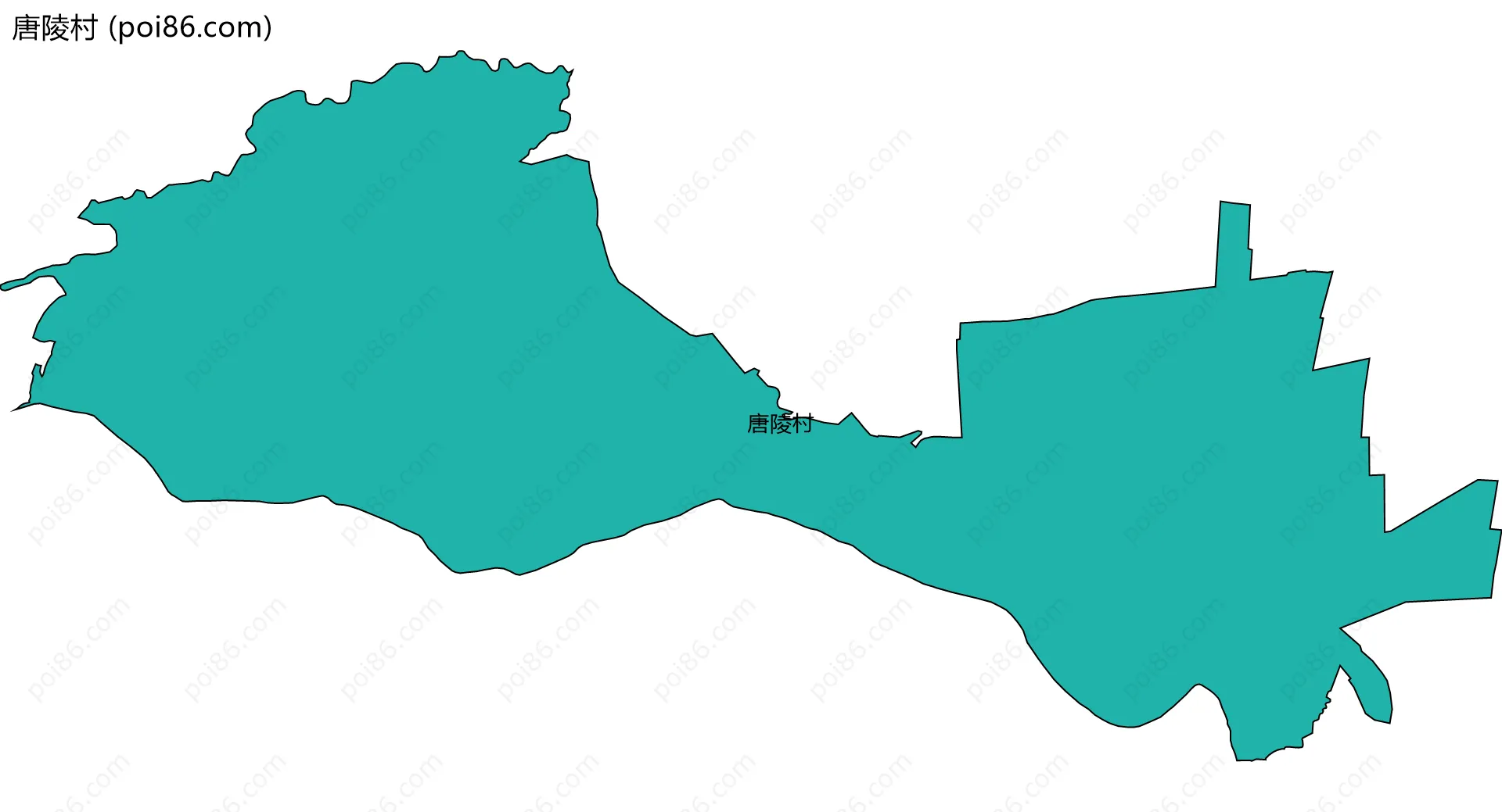 唐陵村边界地图