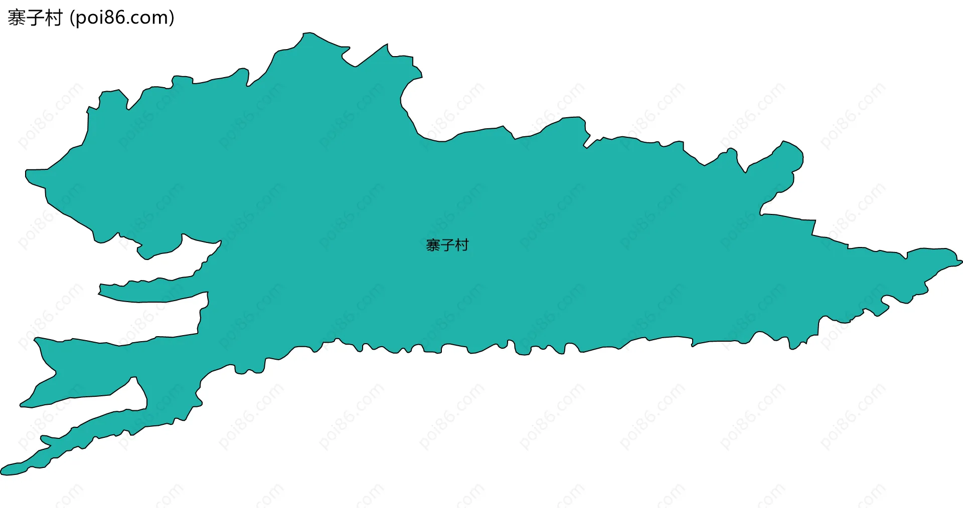 寨子村边界地图