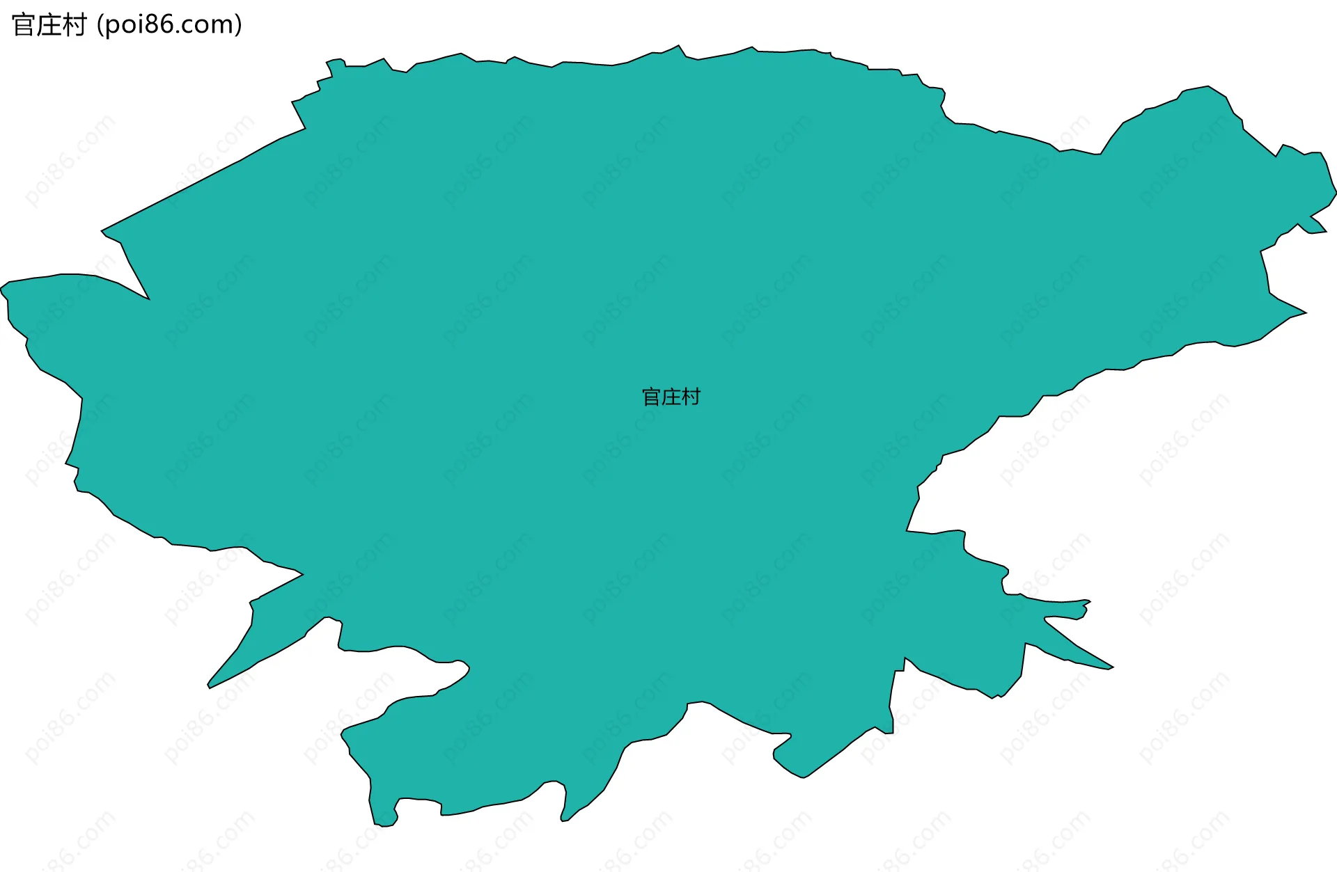 官庄村边界地图