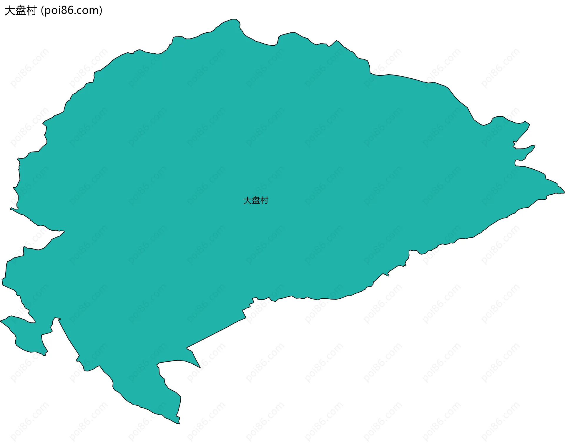 大盘村边界地图