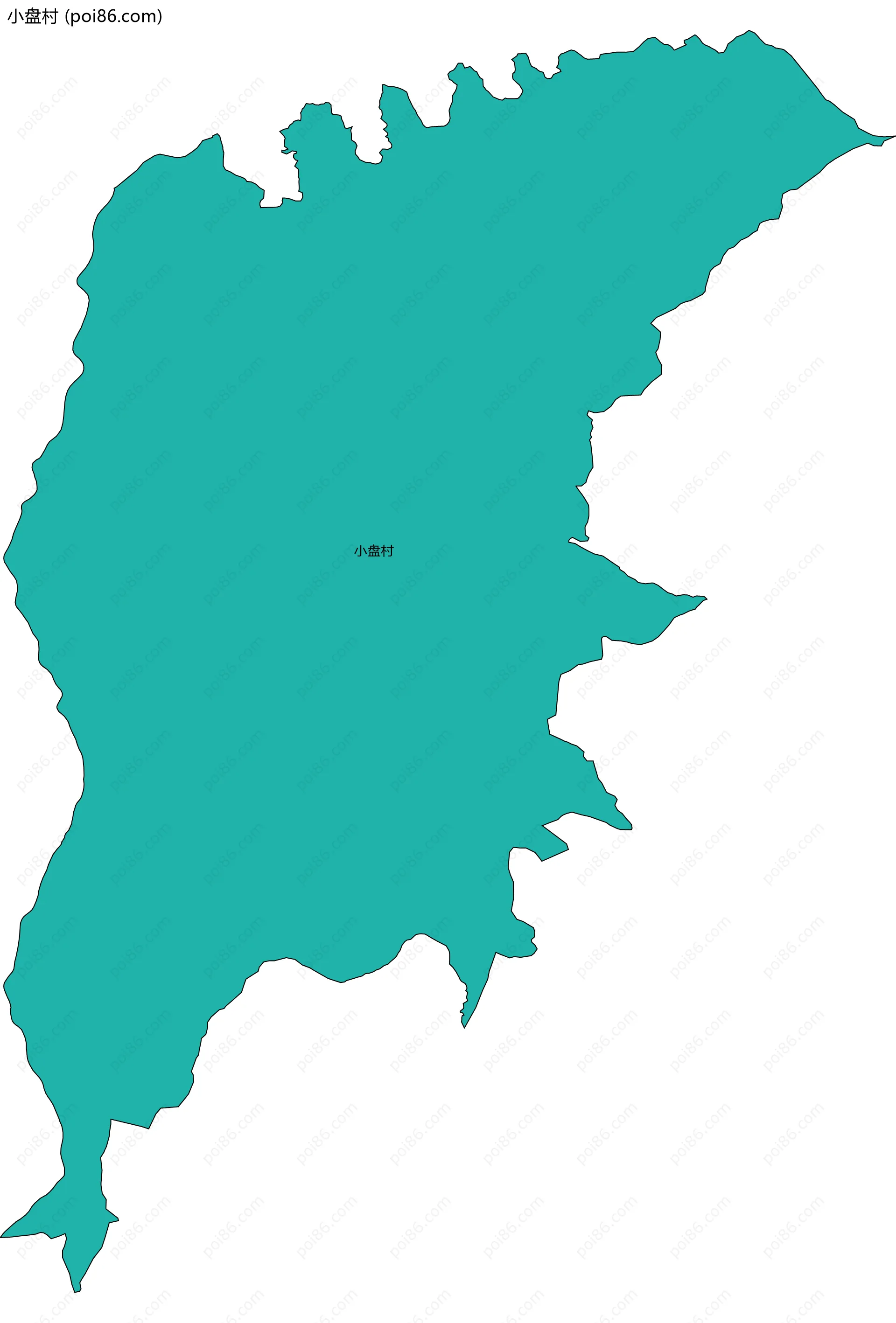 小盘村边界地图