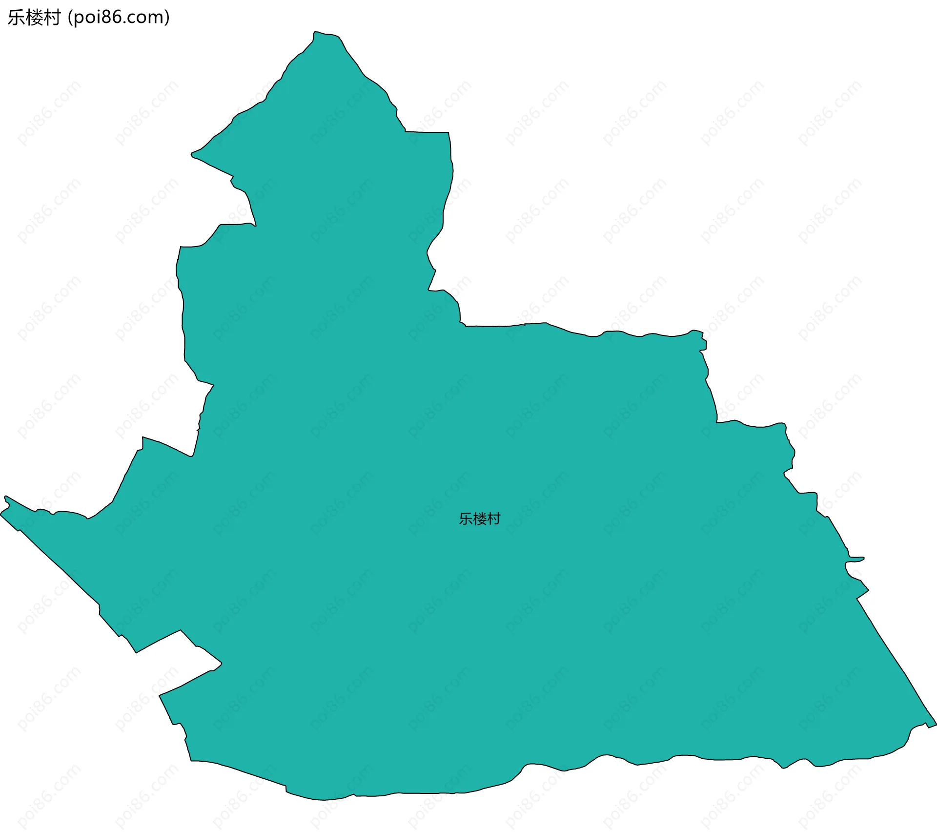 乐楼村边界地图