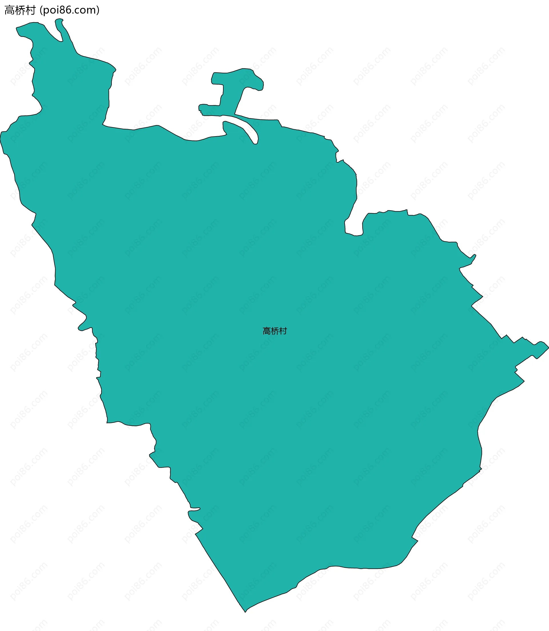 高桥村边界地图