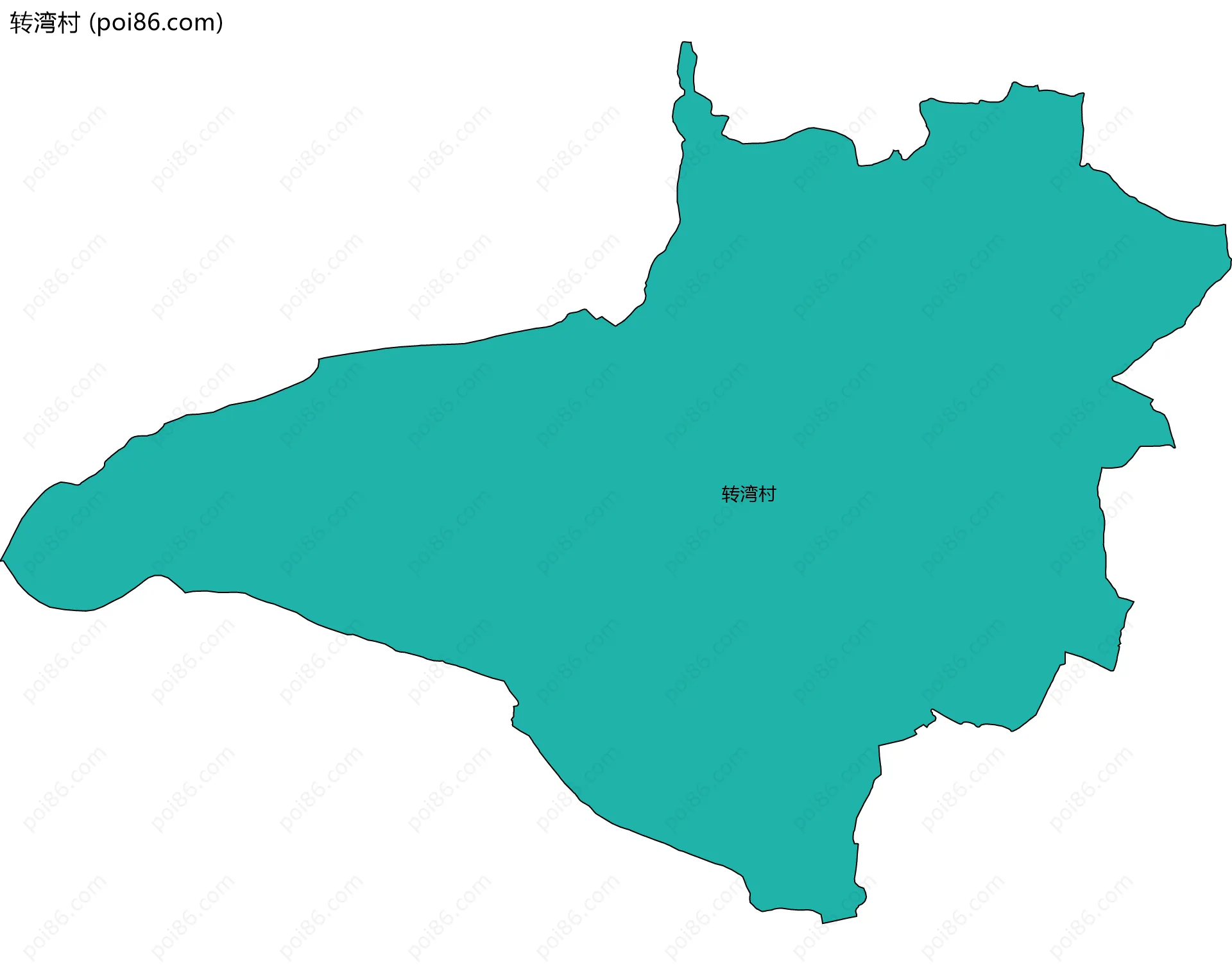 转湾村边界地图