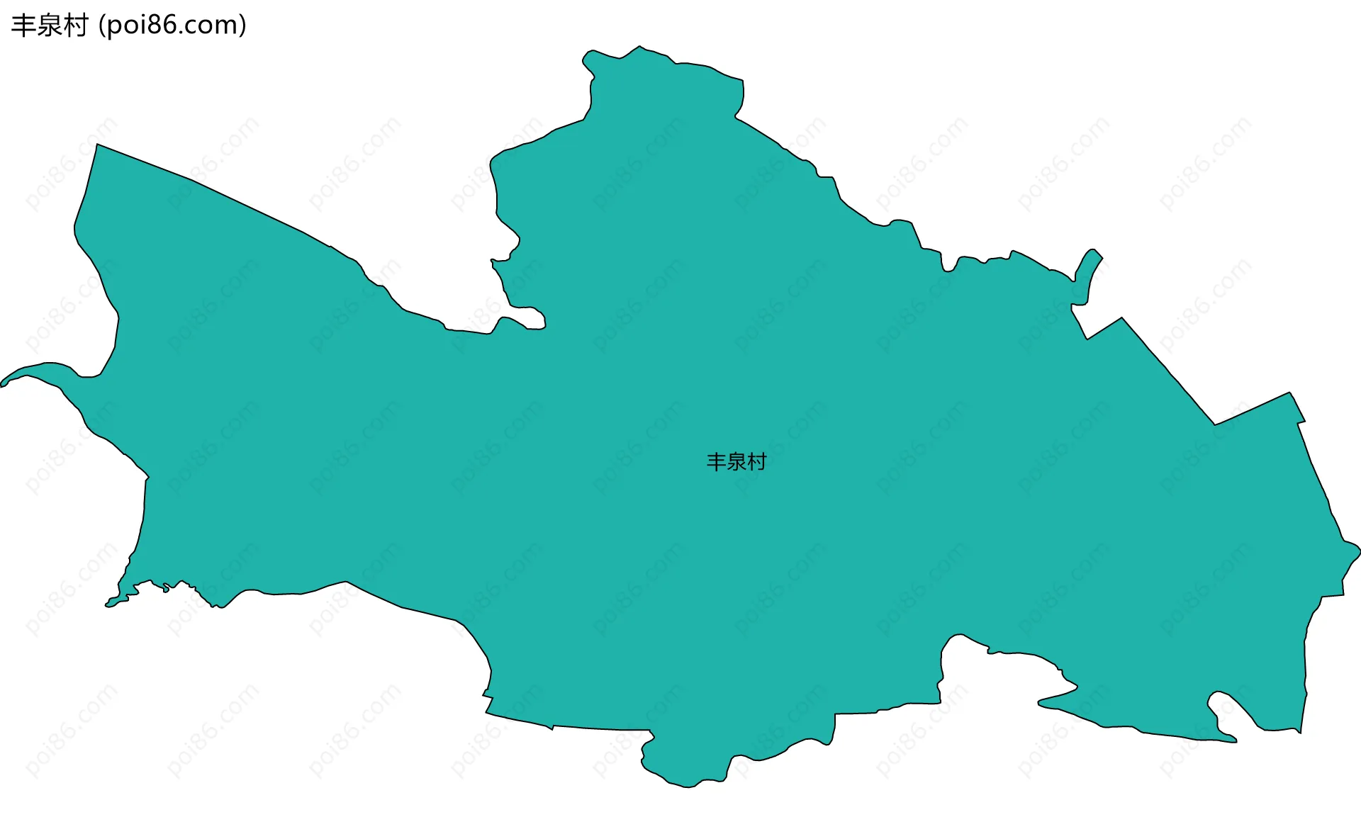 丰泉村边界地图