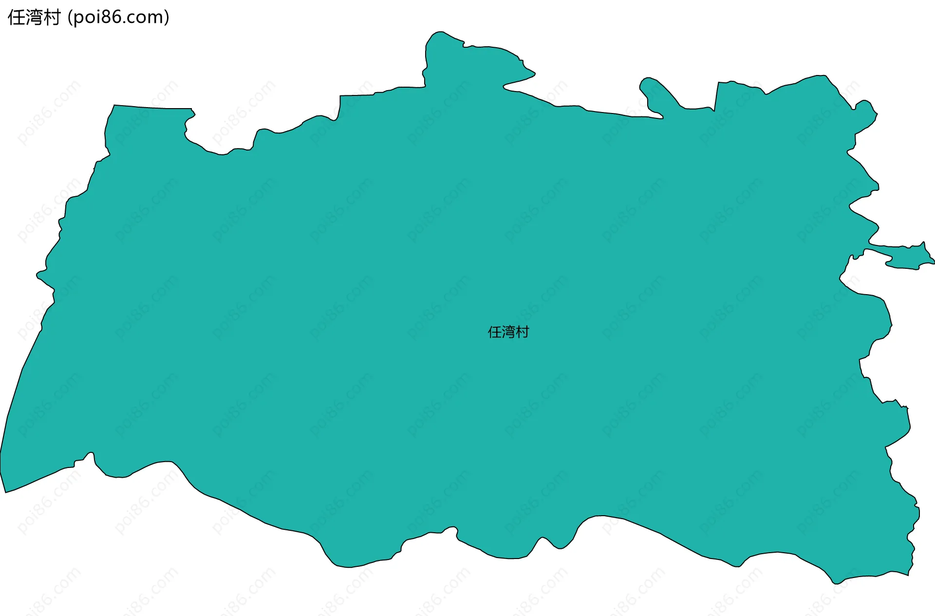 任湾村边界地图
