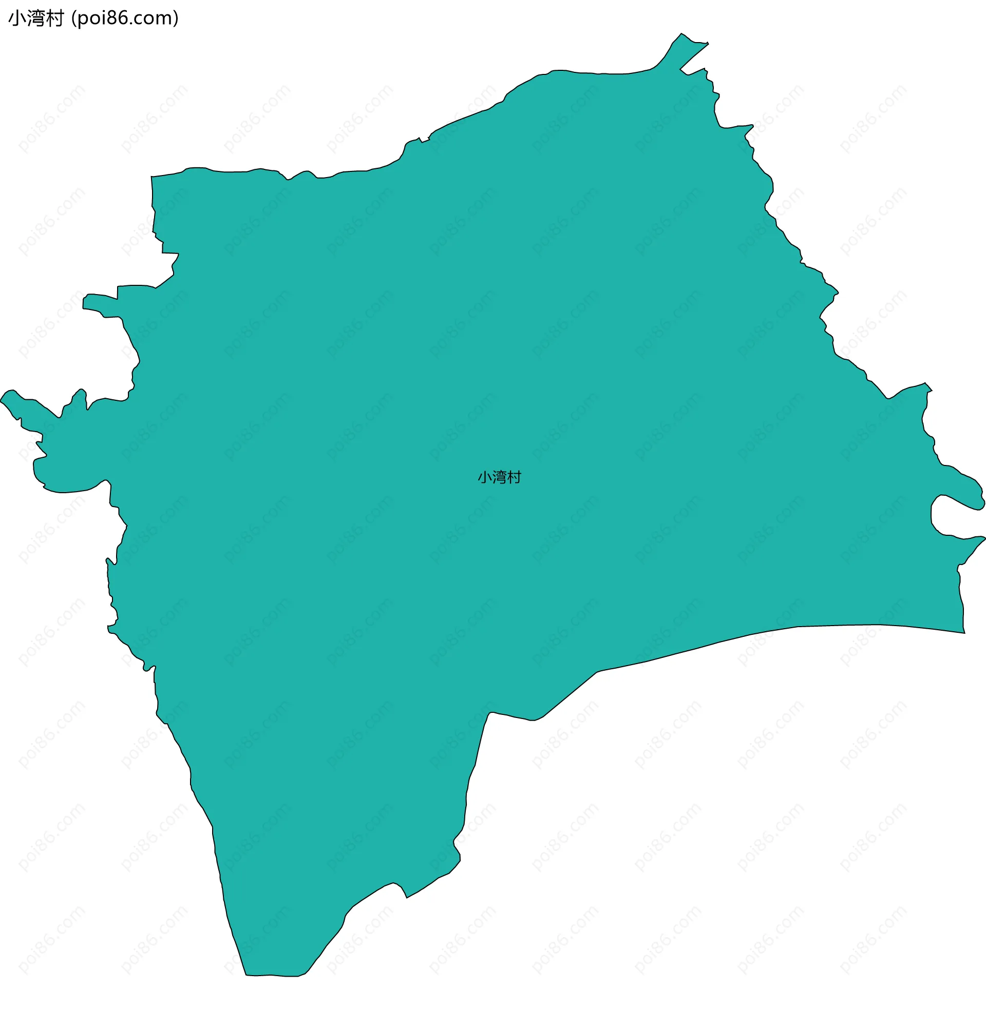 小湾村边界地图