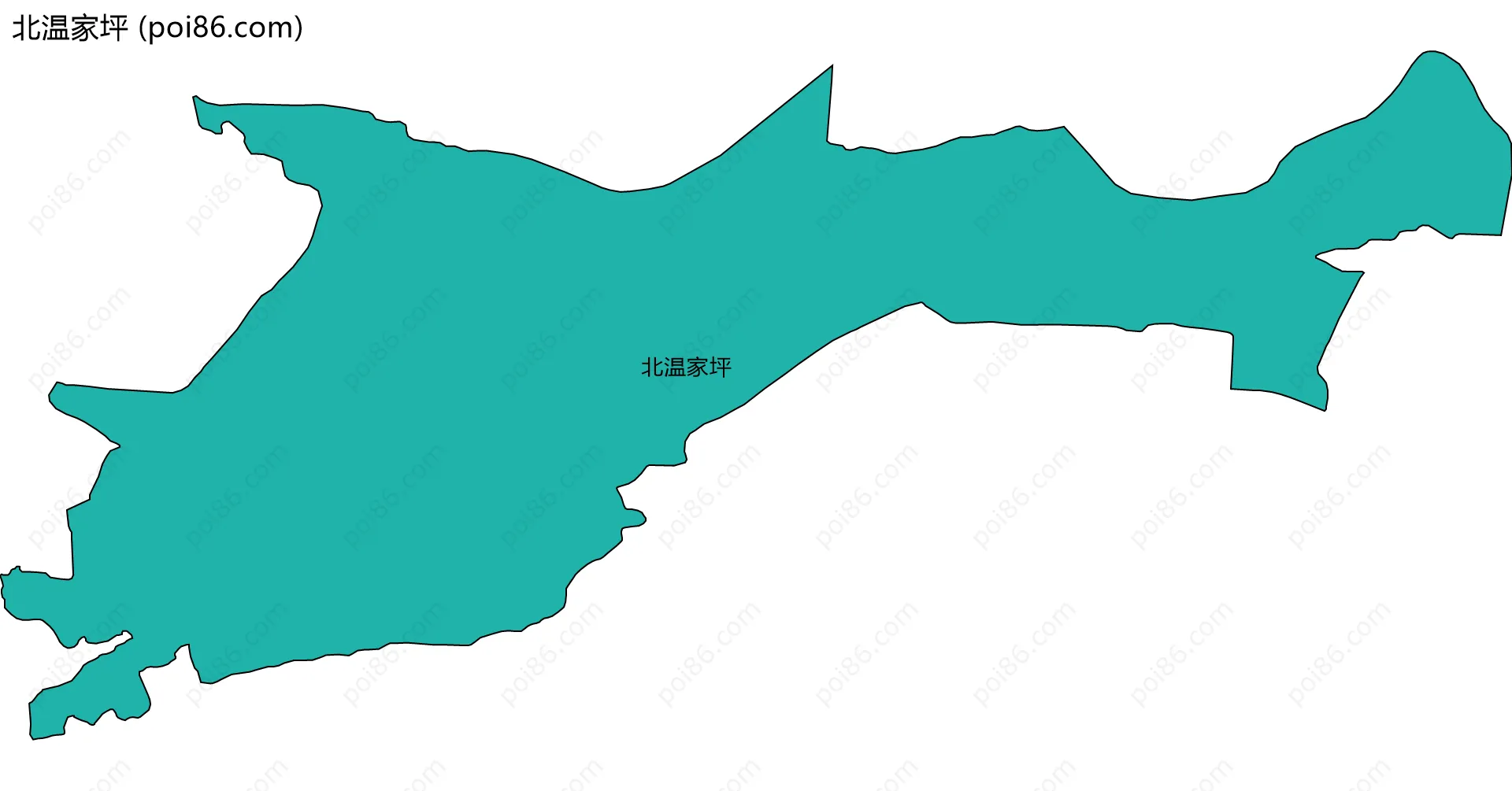 北温家坪边界地图