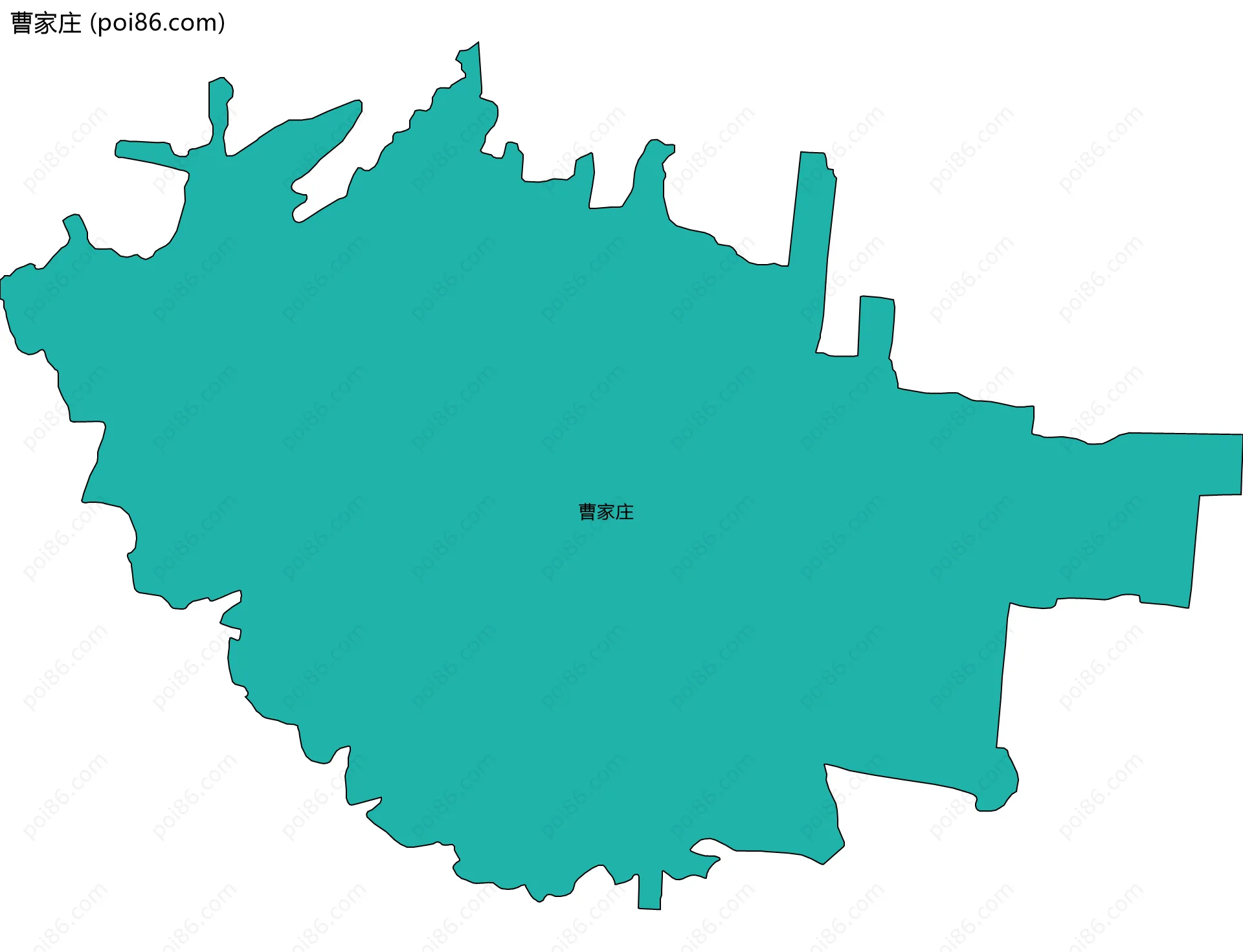 曹家庄边界地图