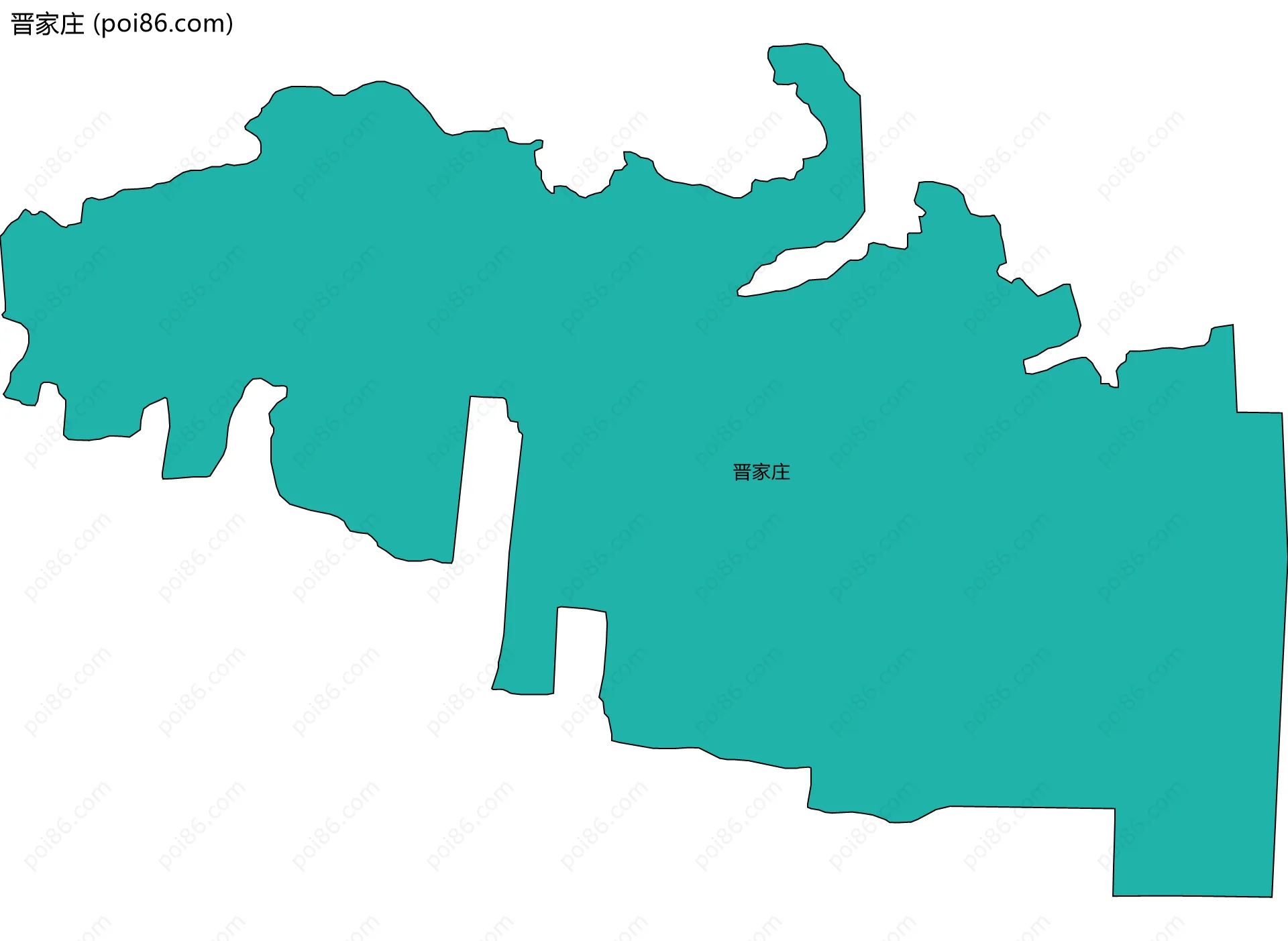 晋家庄边界地图