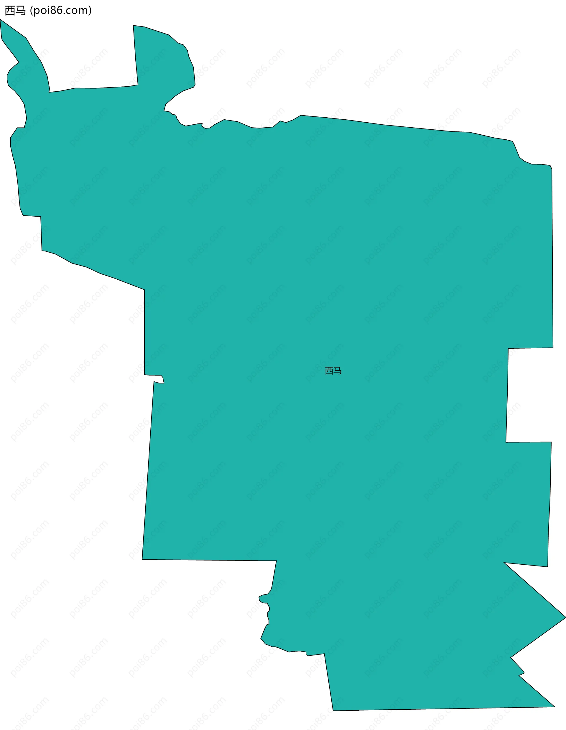 西马边界地图