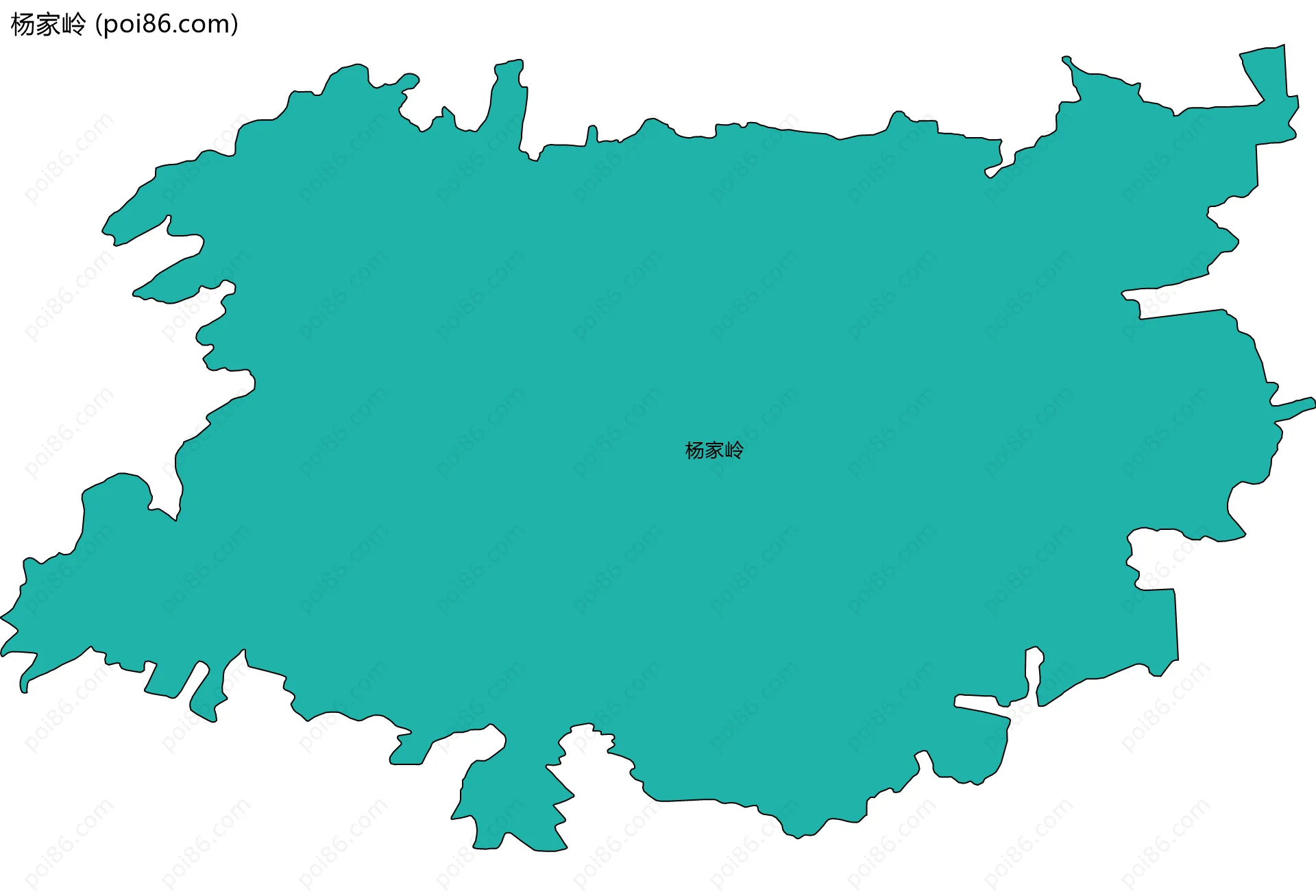 杨家岭边界地图
