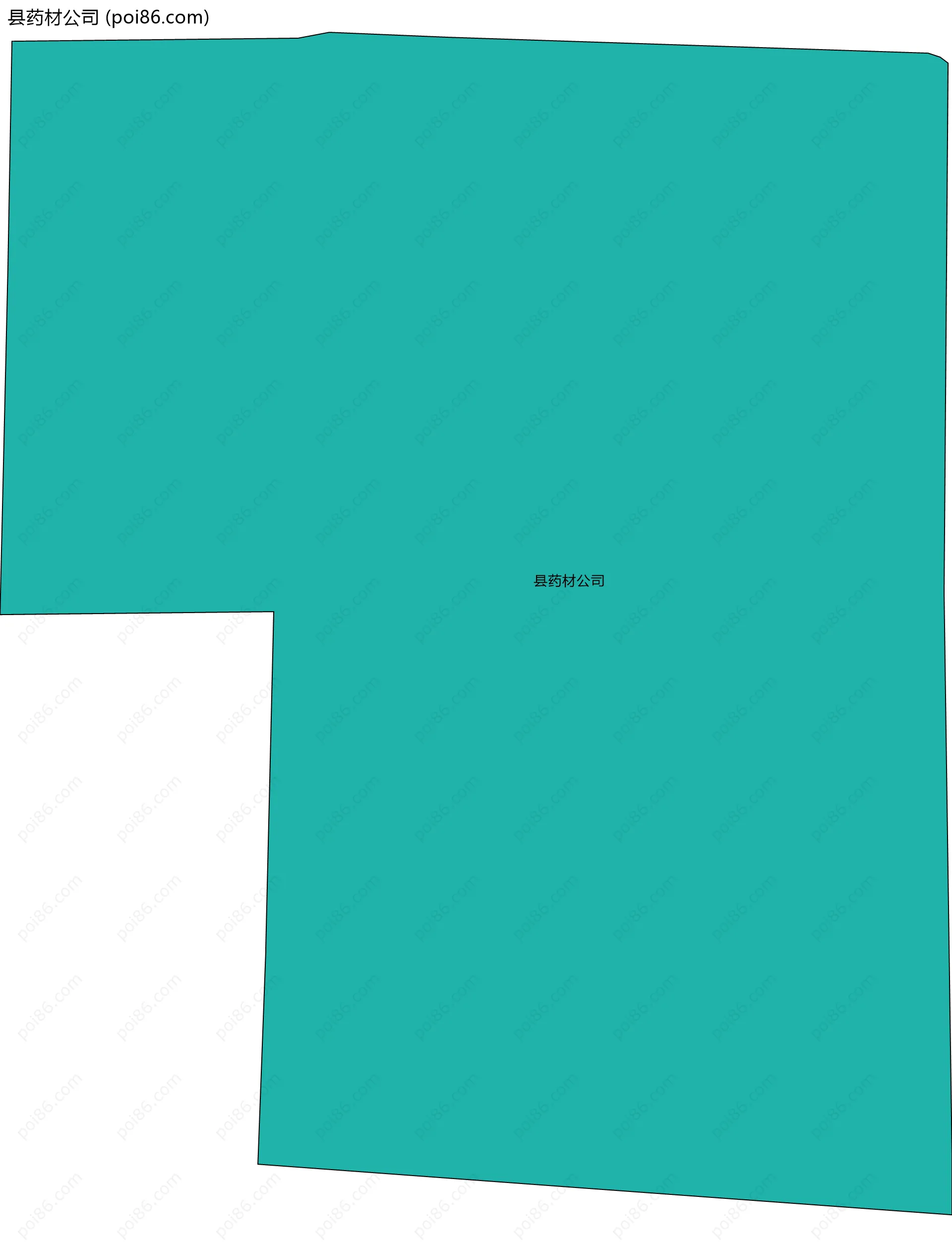 县药材公司边界地图