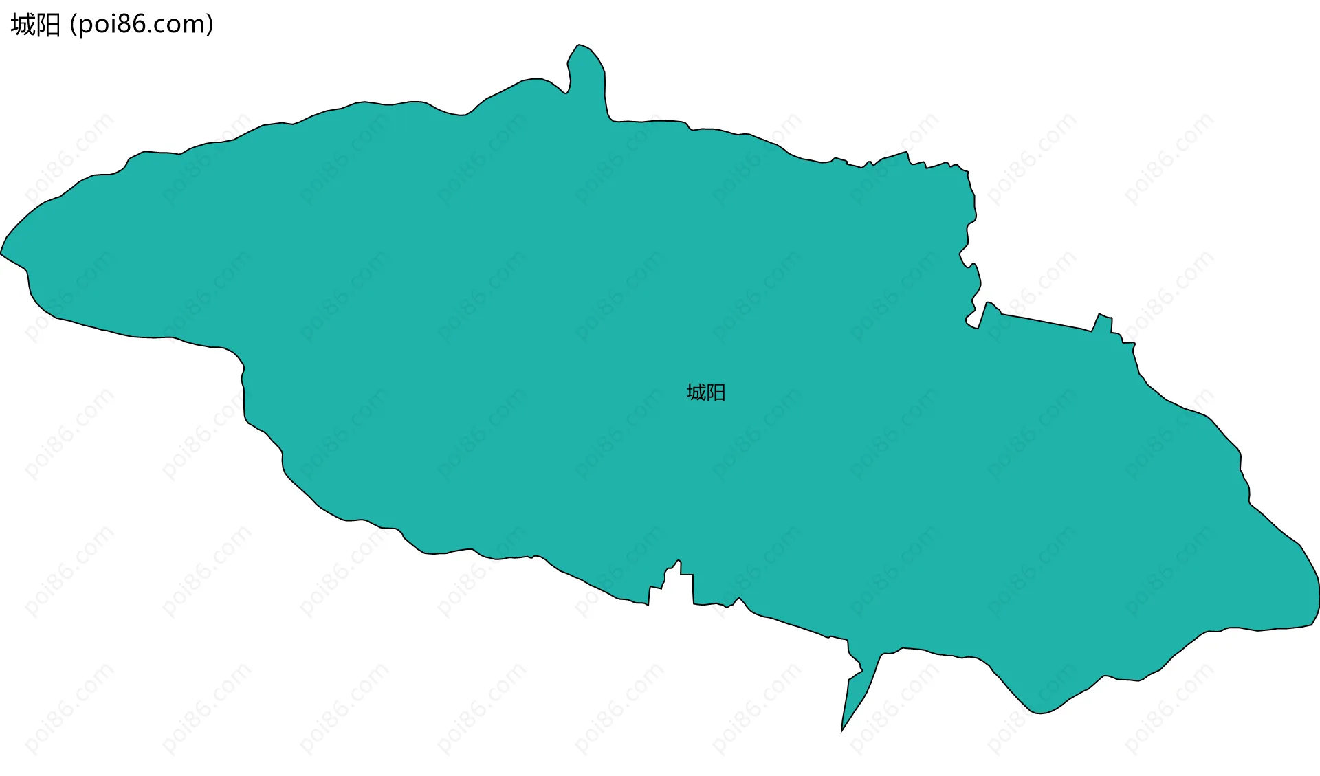 城阳边界地图