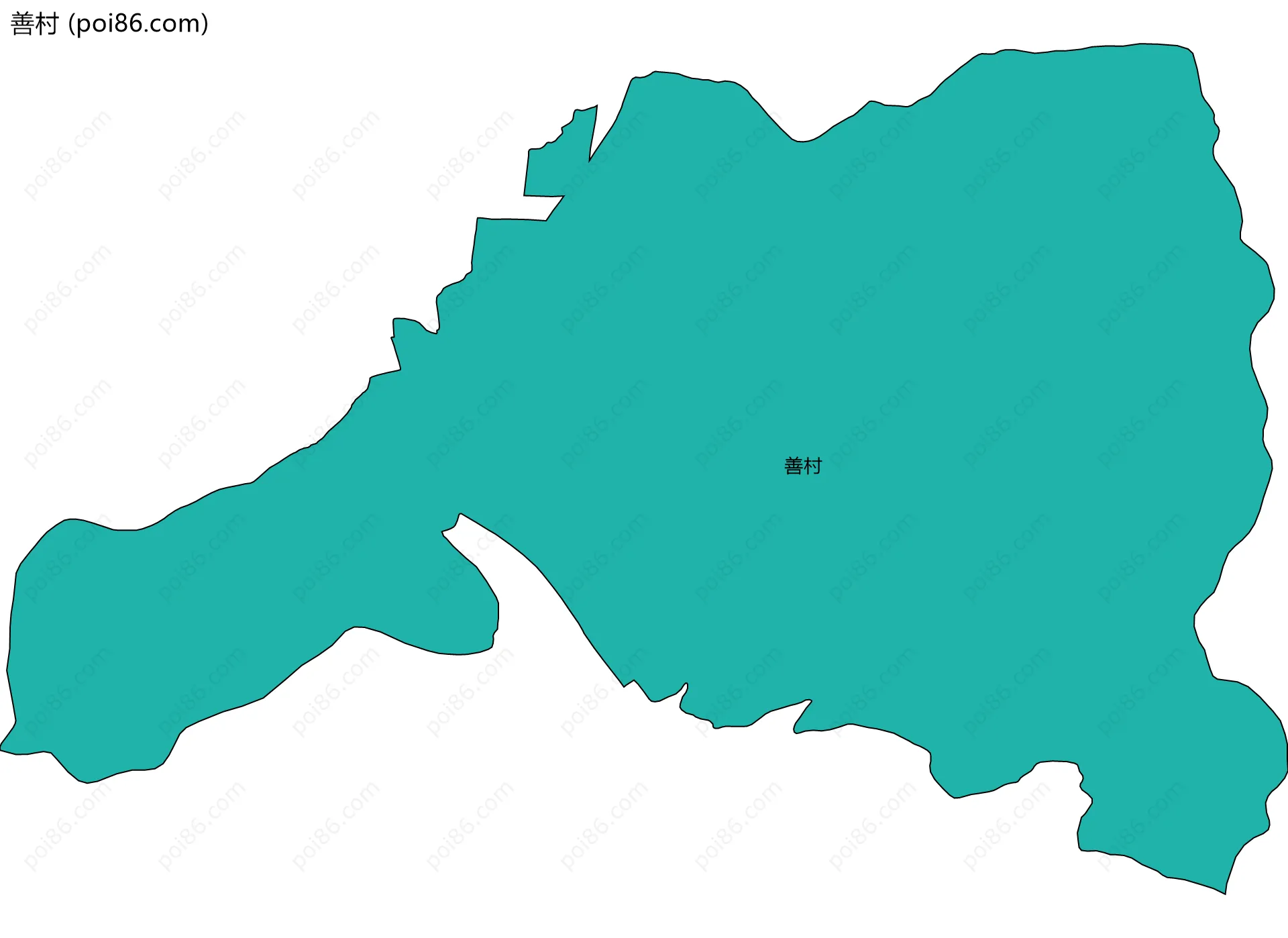 善村边界地图