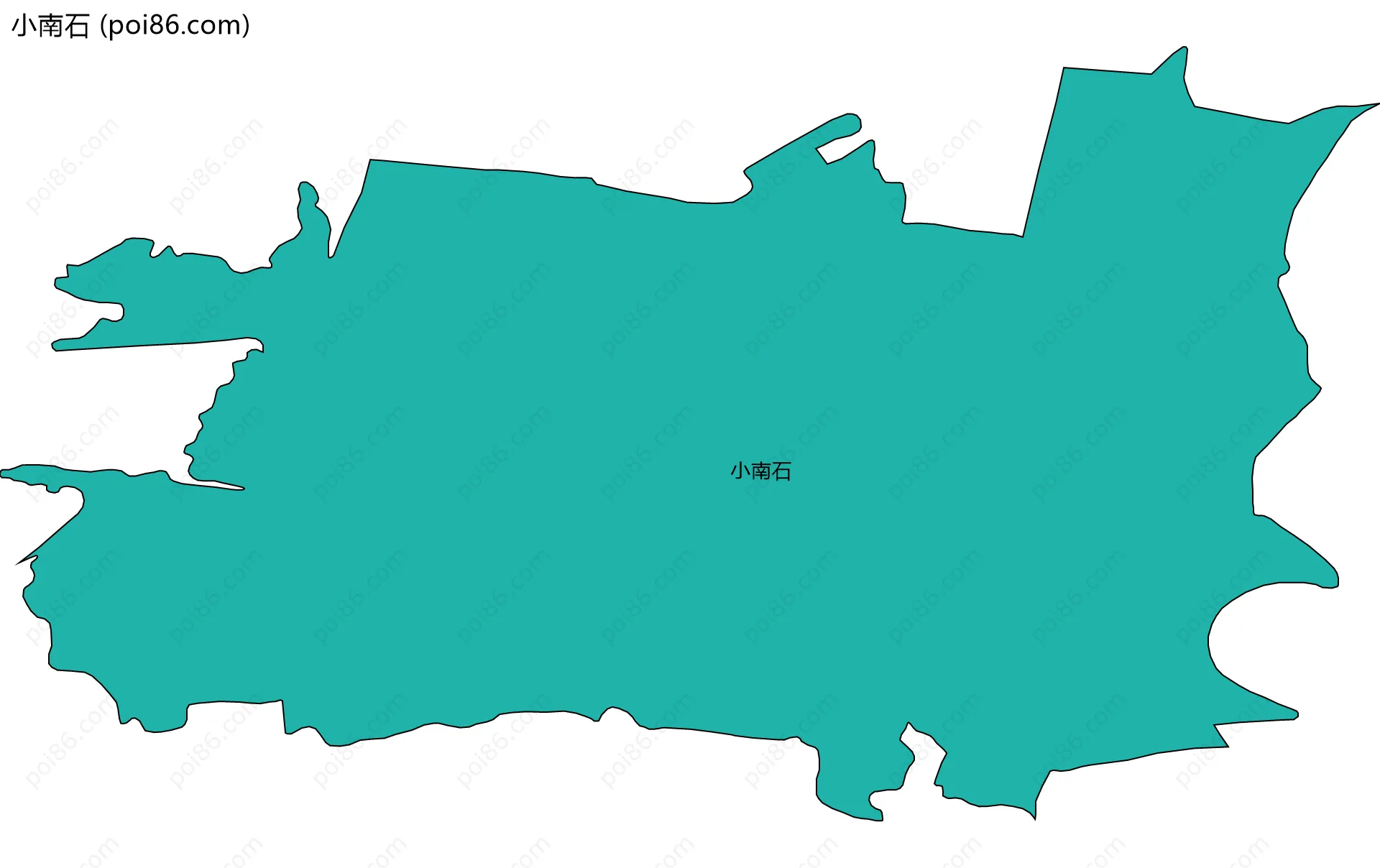 小南石边界地图