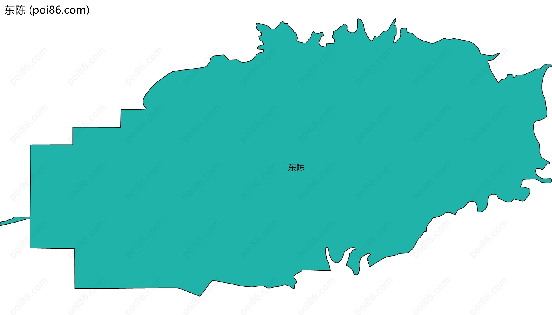 东陈边界地图