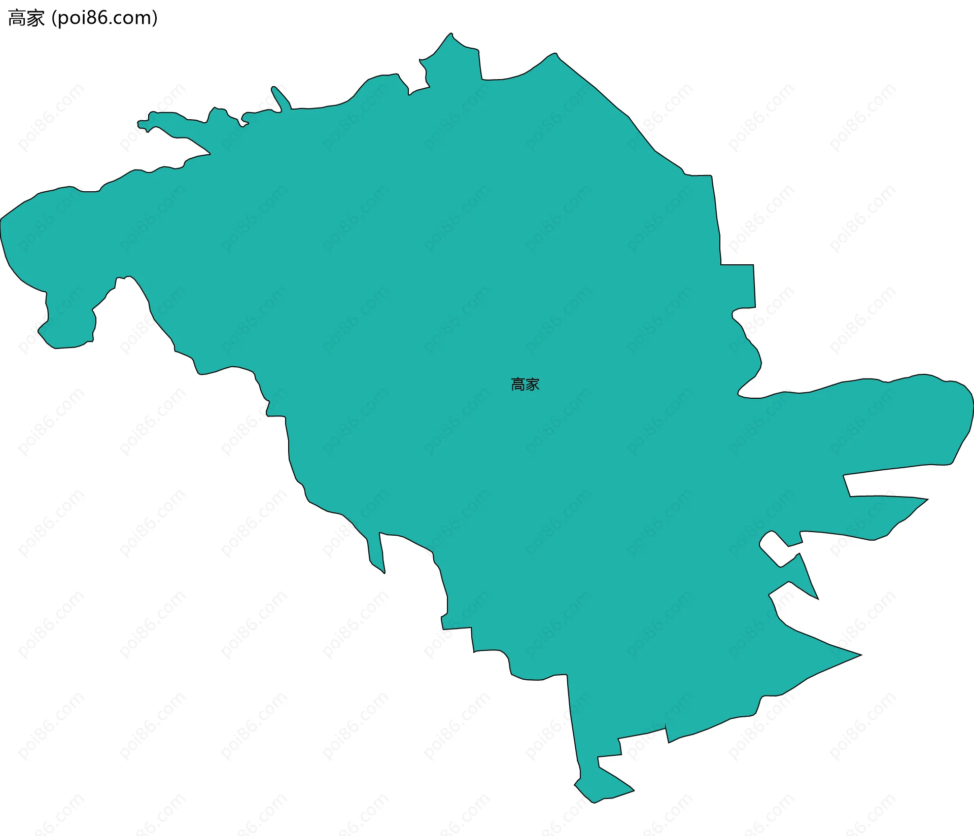 高家边界地图