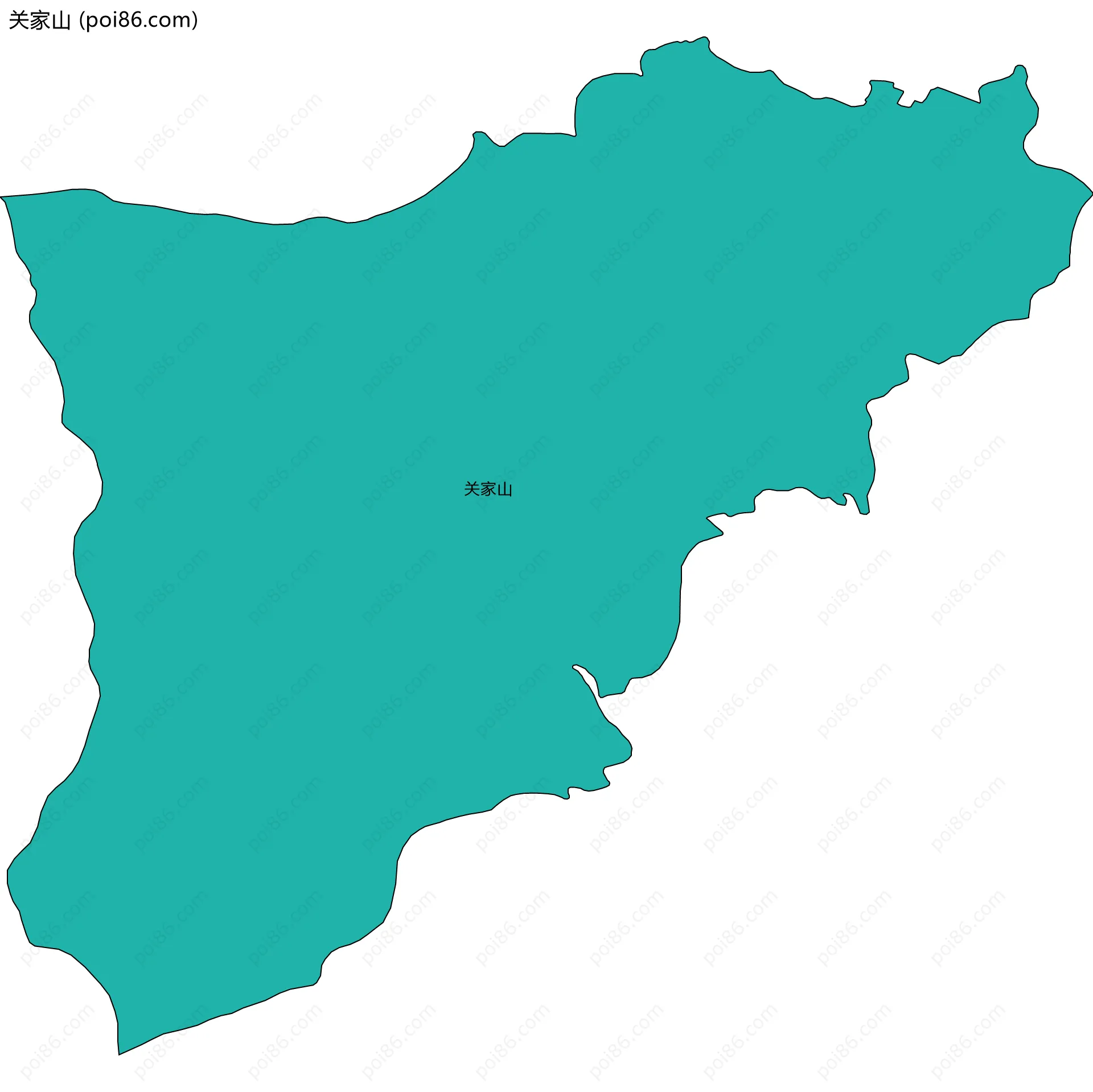 关家山边界地图