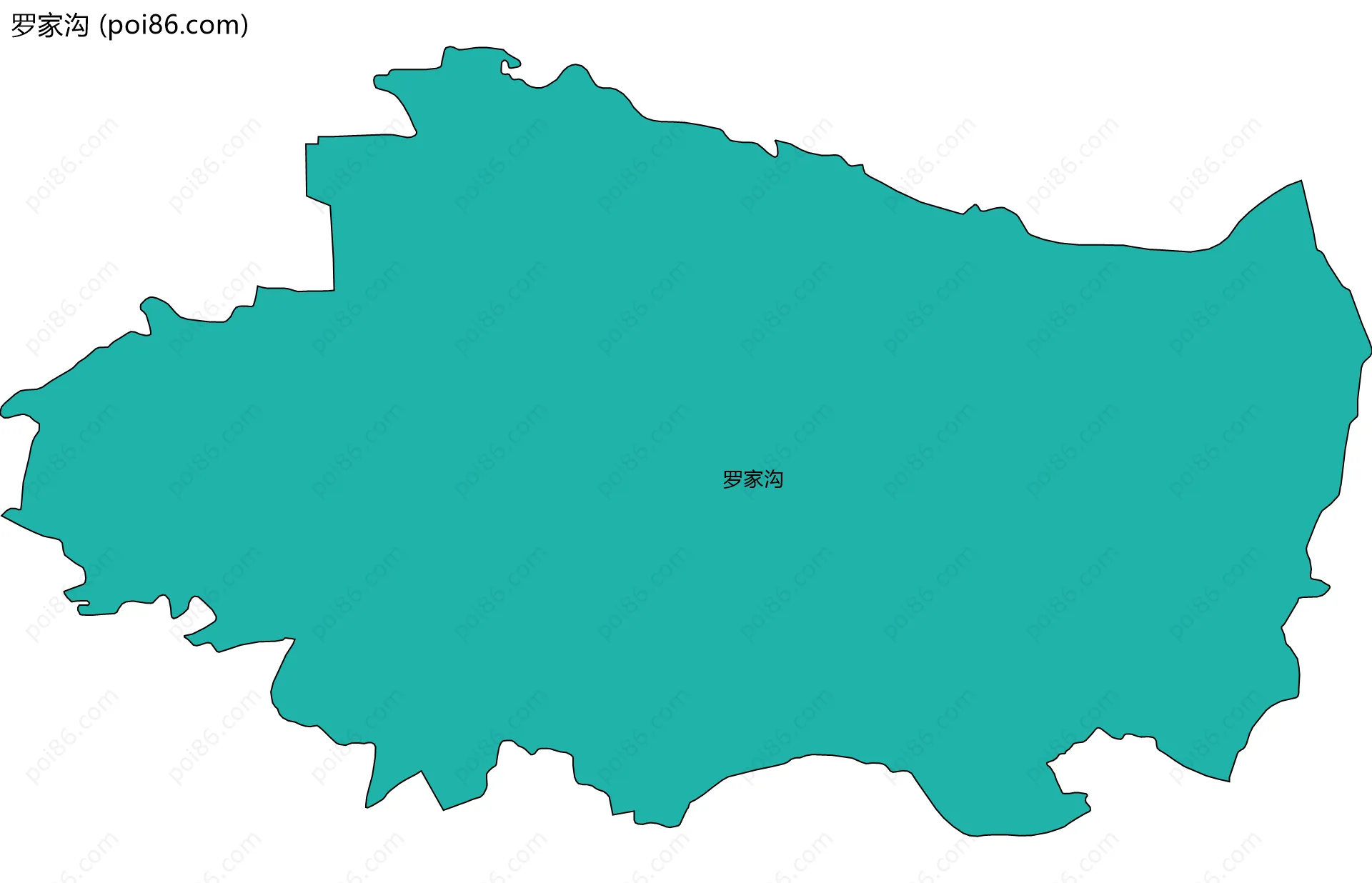 罗家沟边界地图