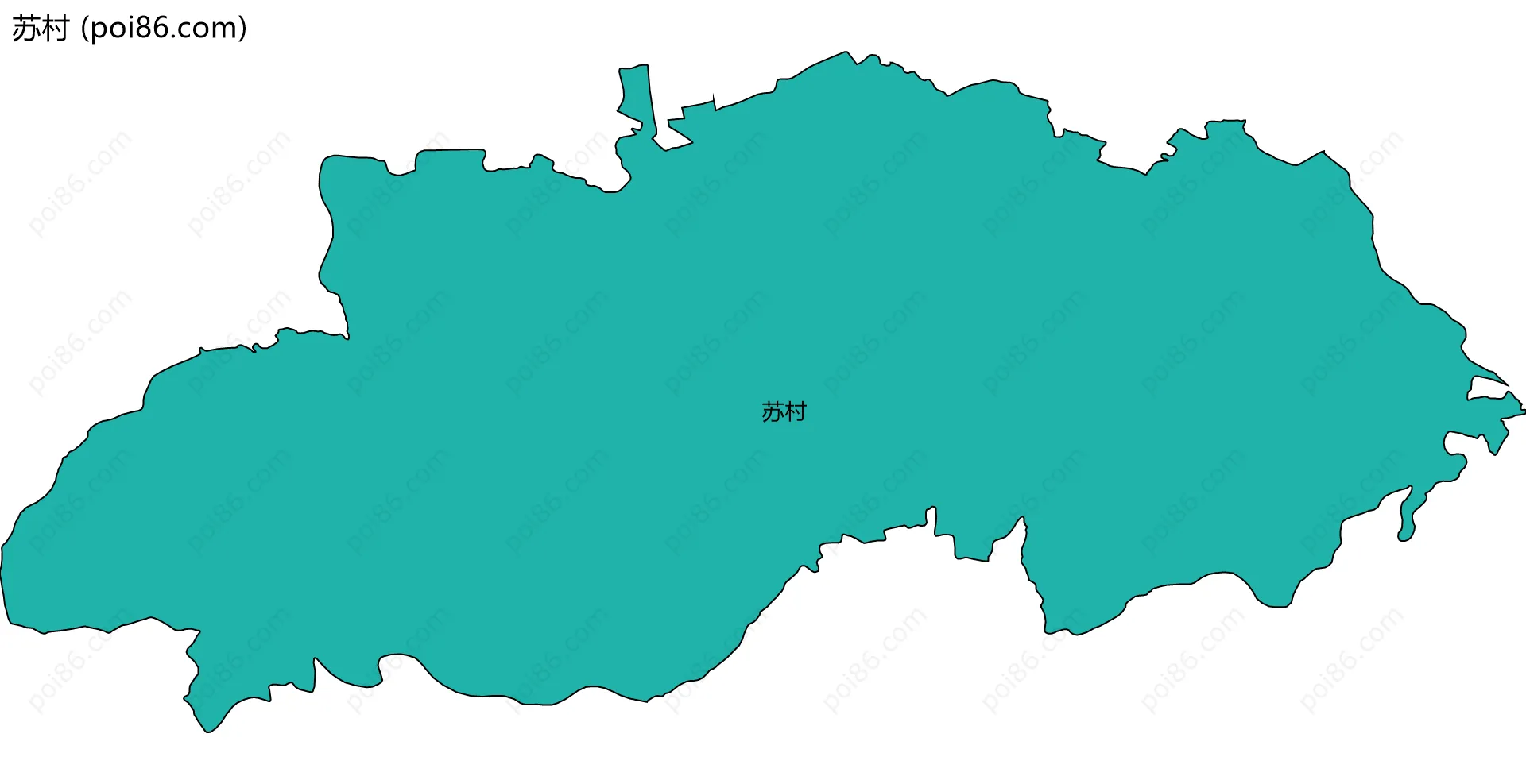 苏村边界地图