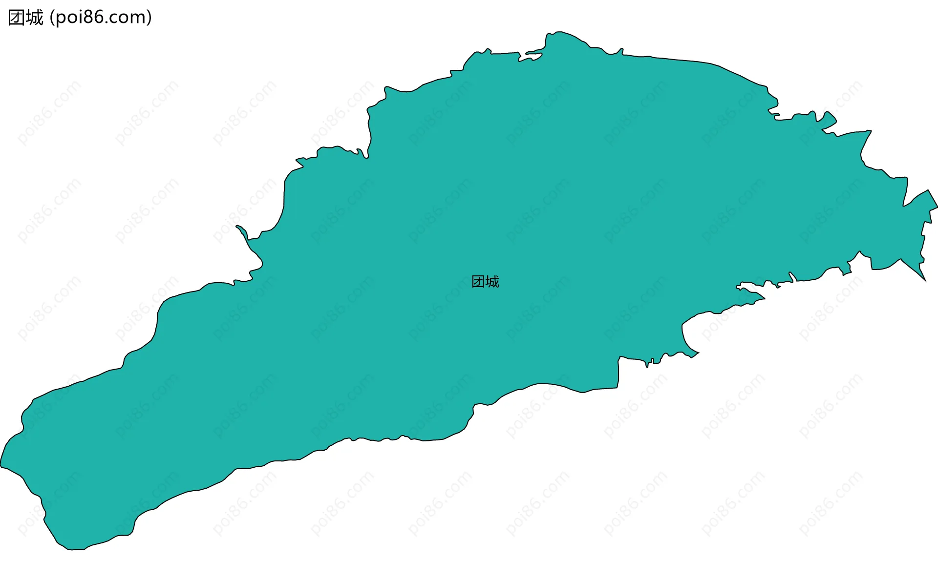 团城边界地图