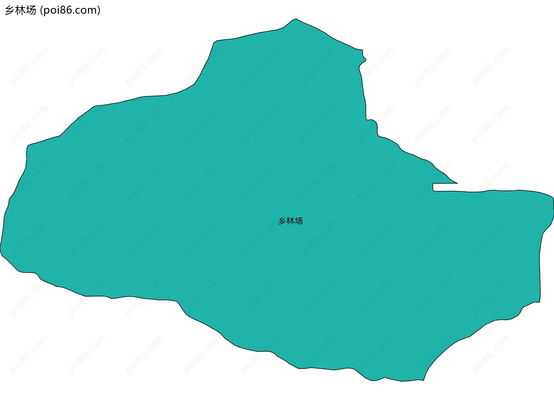 乡林场边界地图