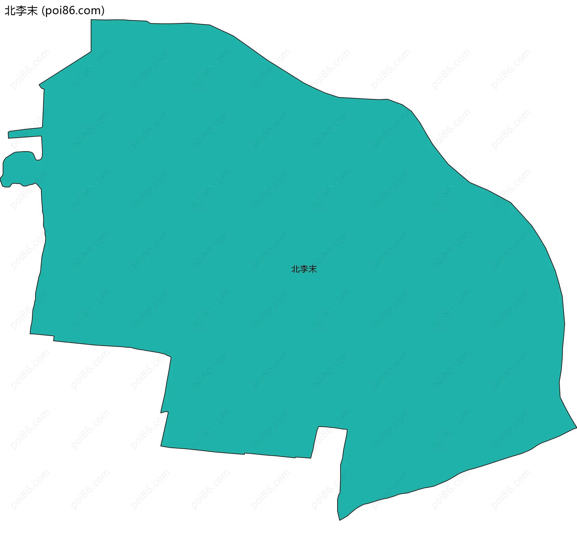 北李末边界地图