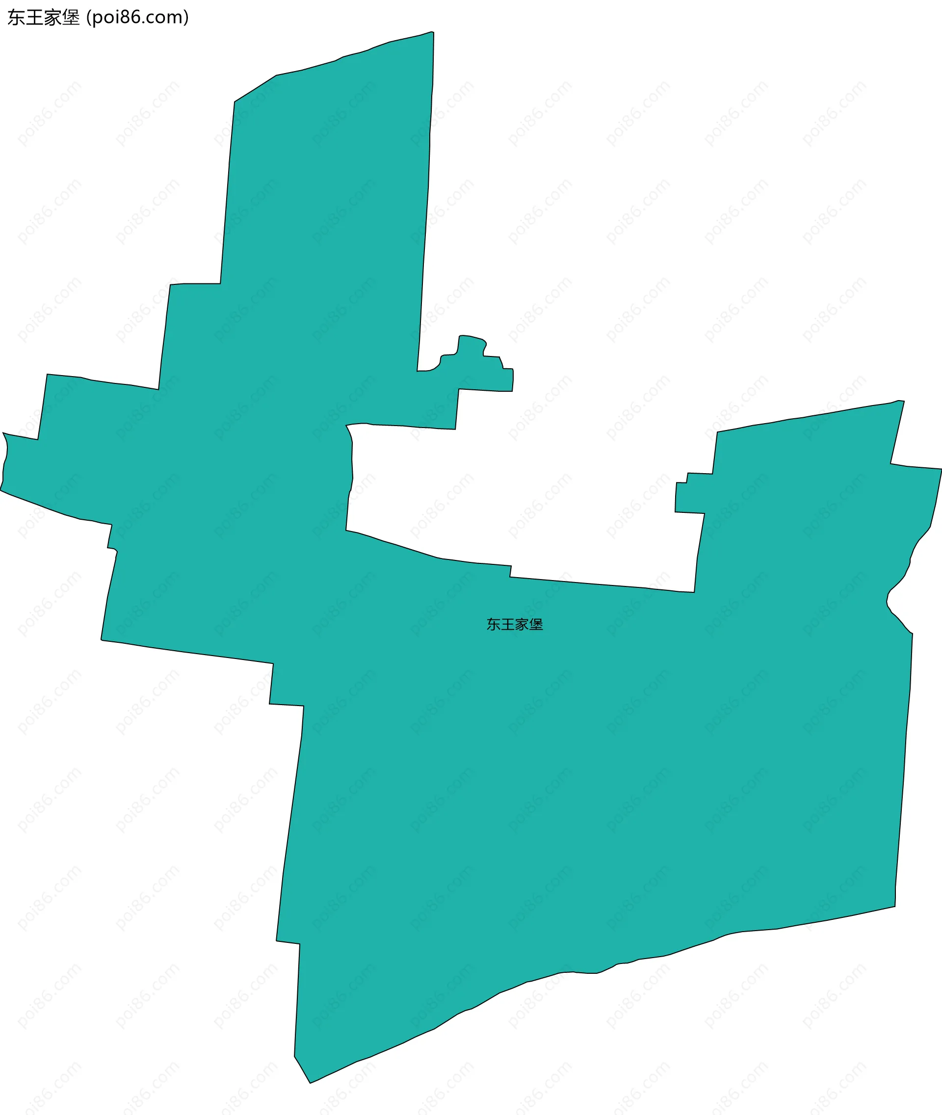 东王家堡边界地图