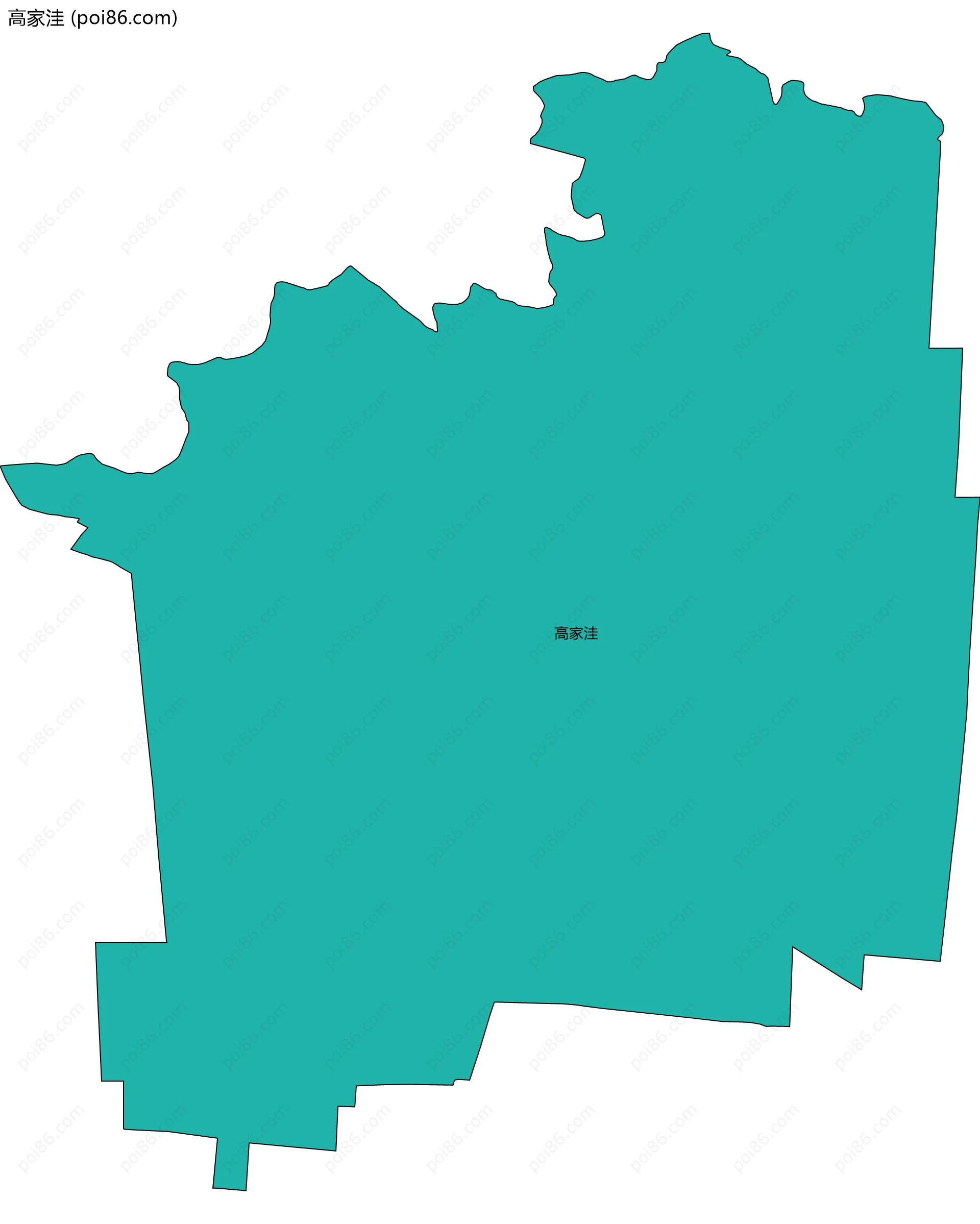 高家洼边界地图