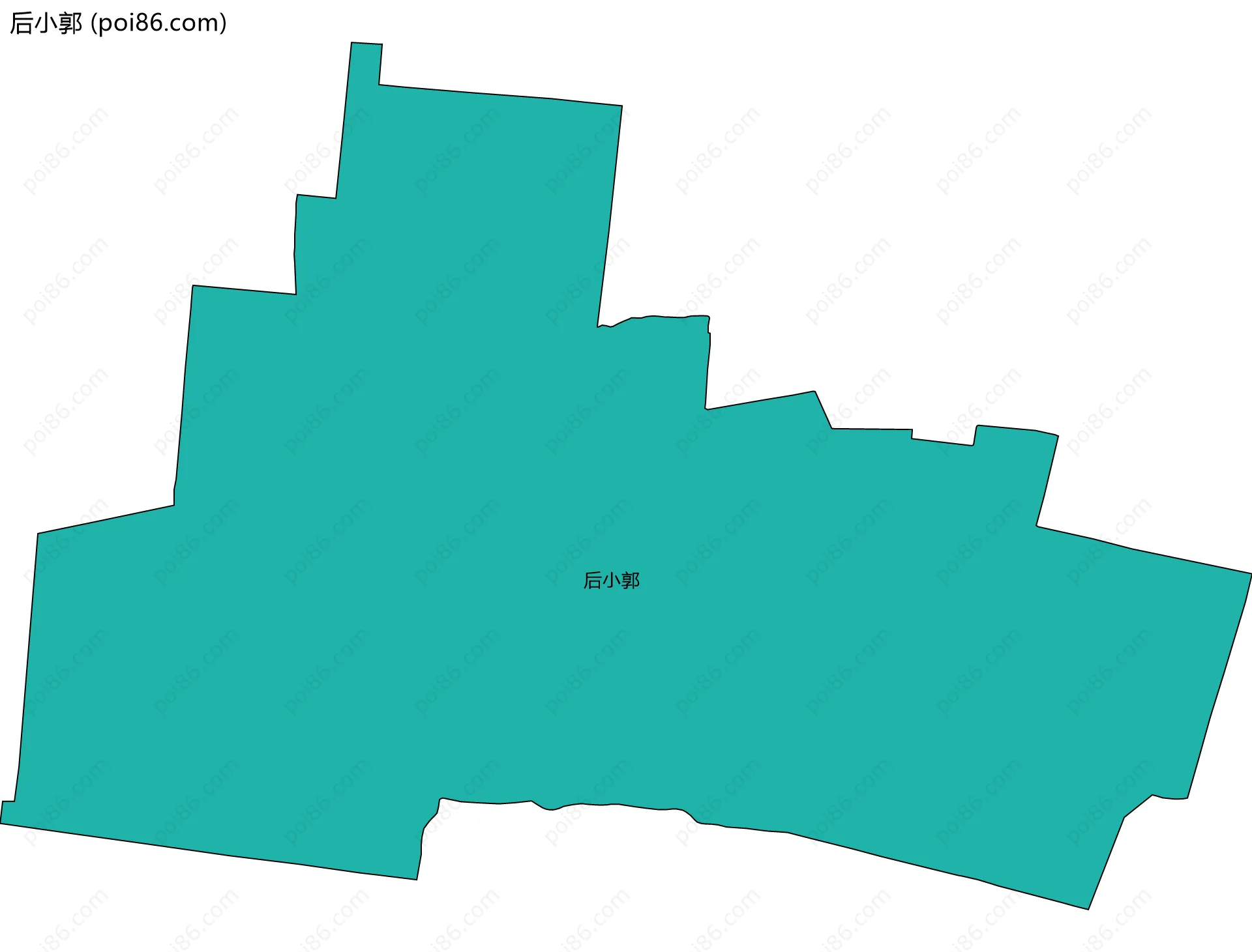 后小郭边界地图