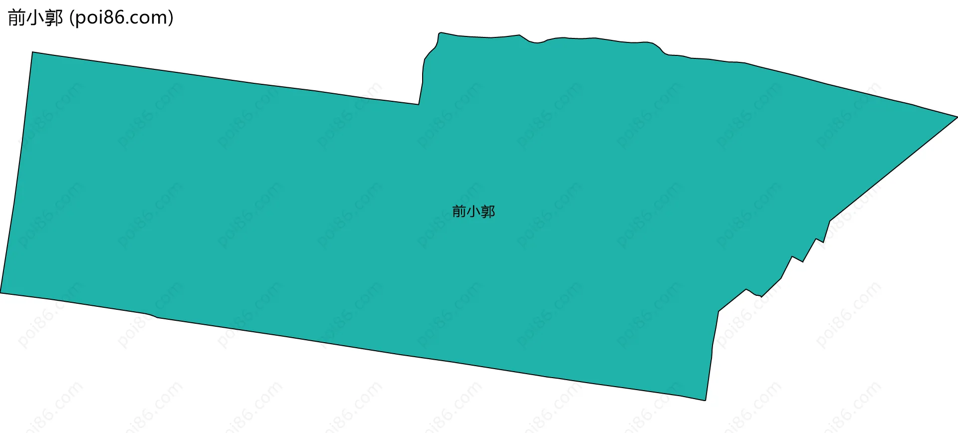 前小郭边界地图