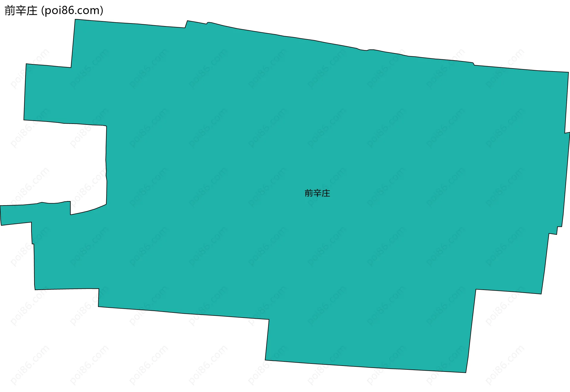 前辛庄边界地图
