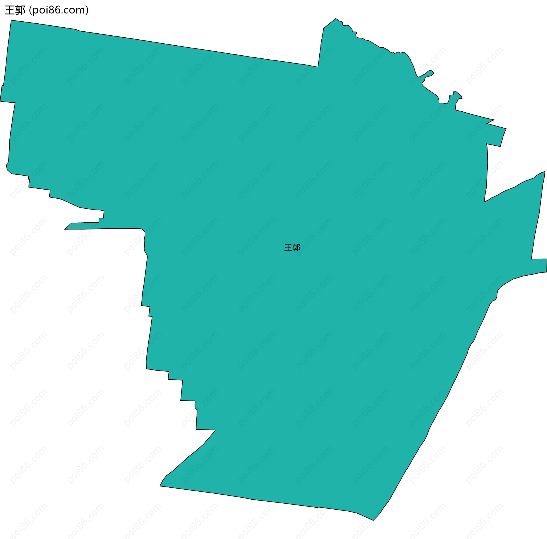 王郭边界地图