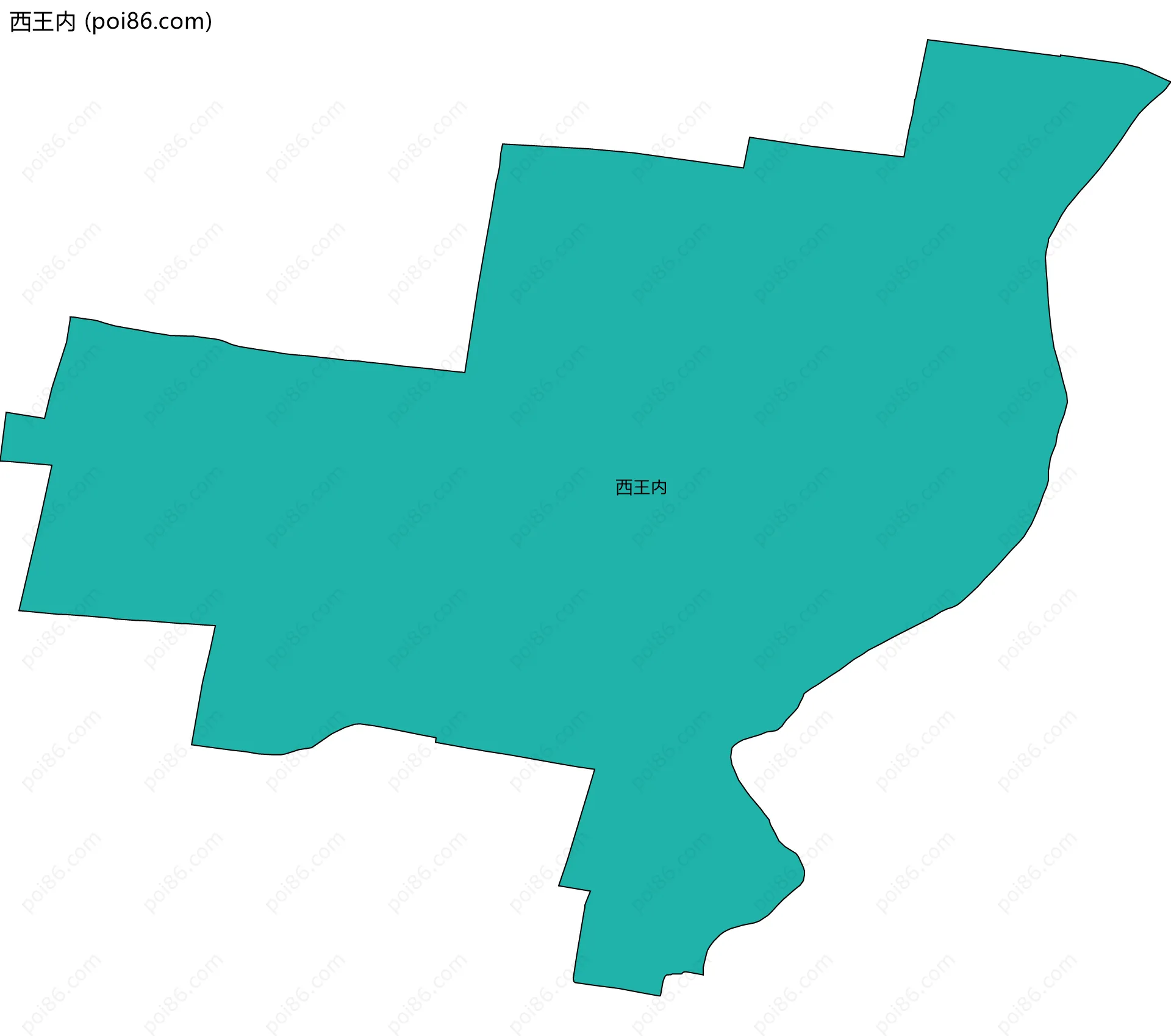 西王内边界地图