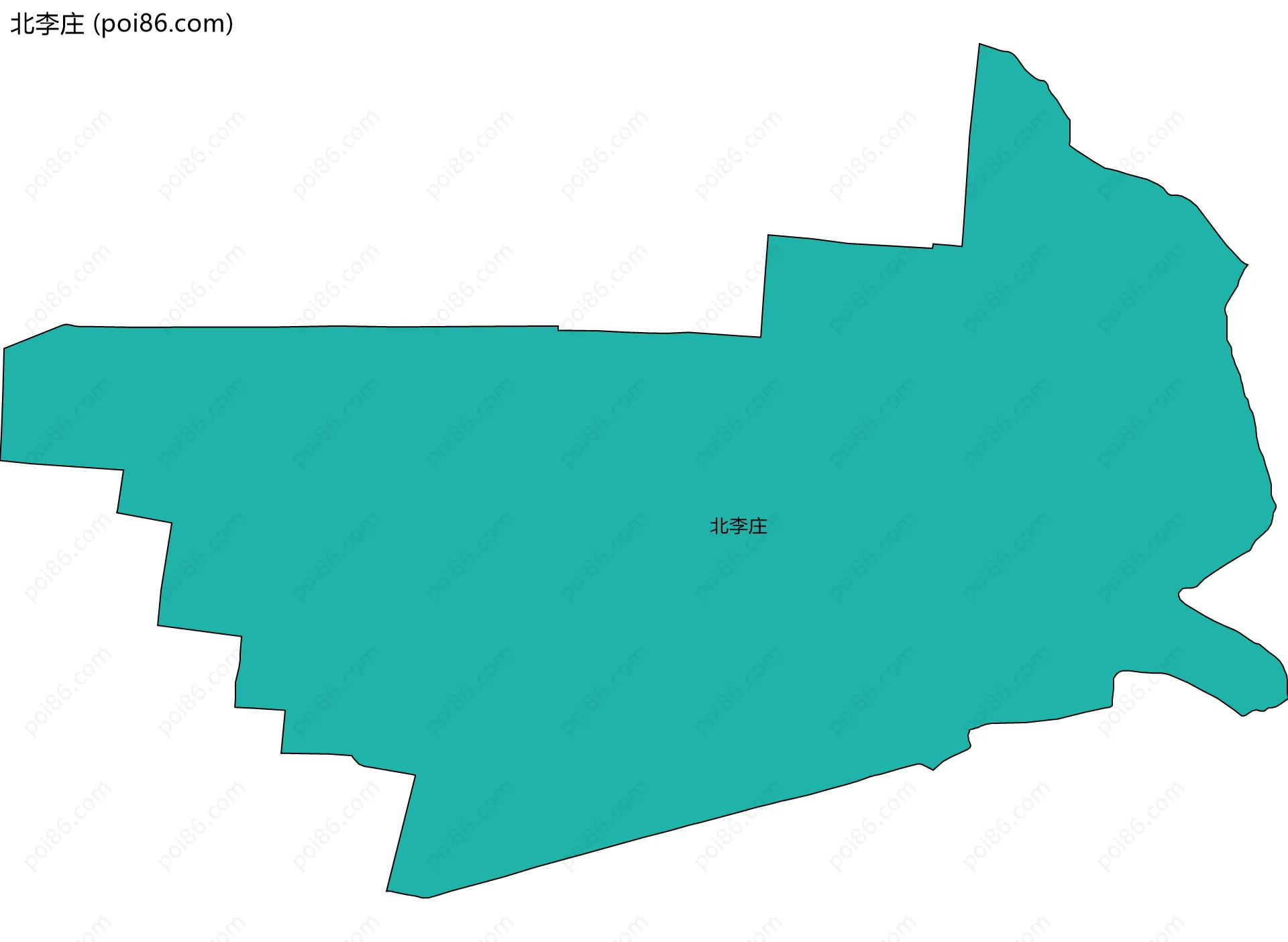 北李庄边界地图