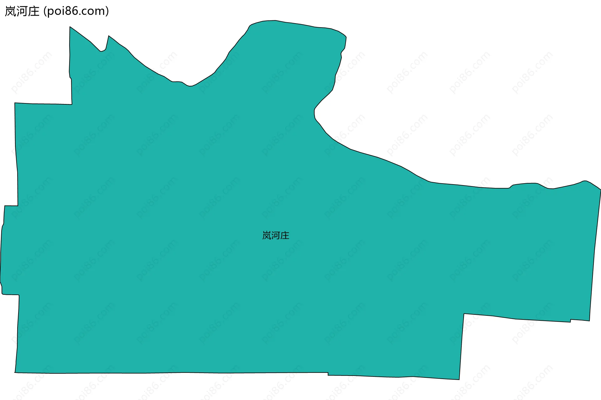 岚河庄边界地图