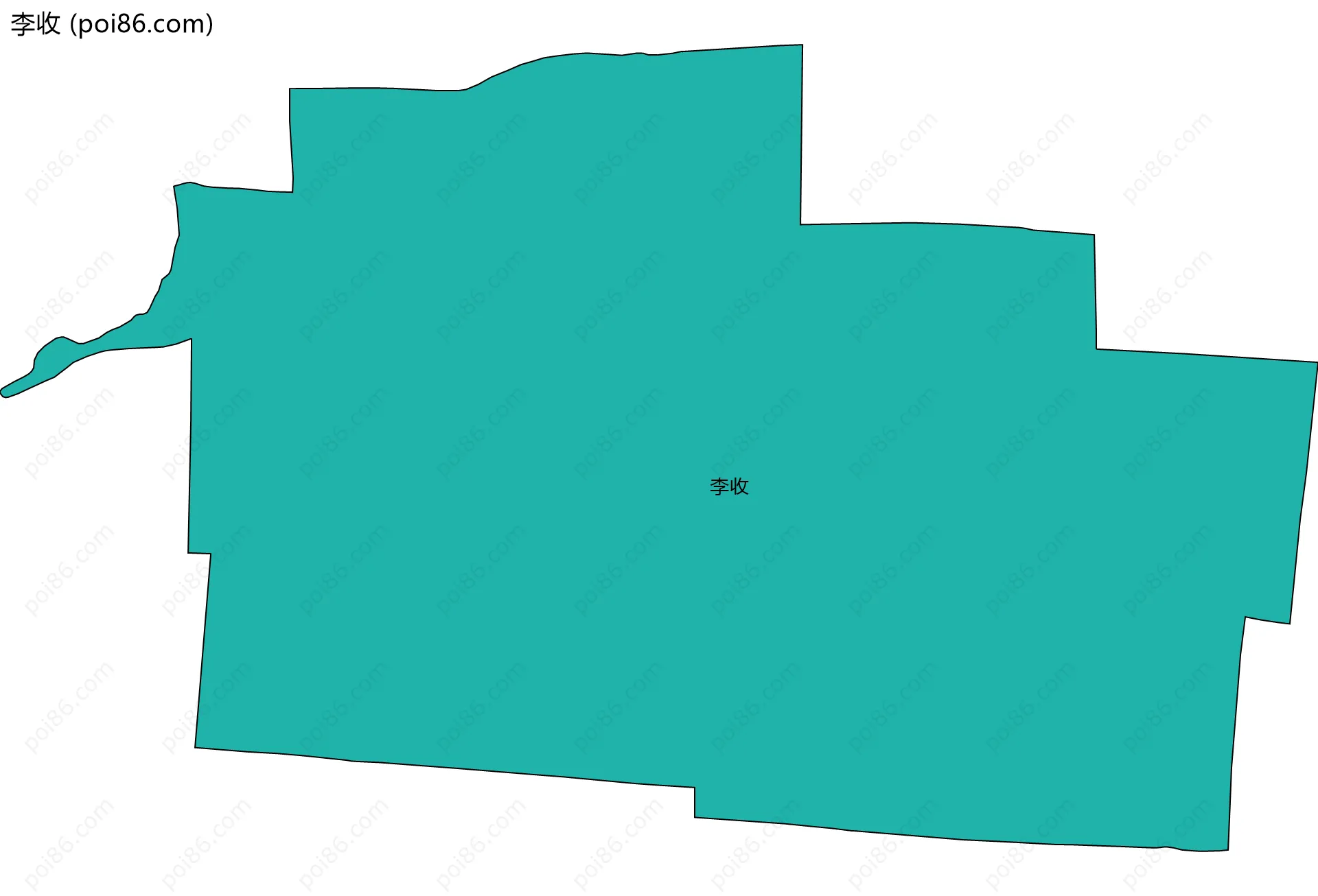 李收边界地图