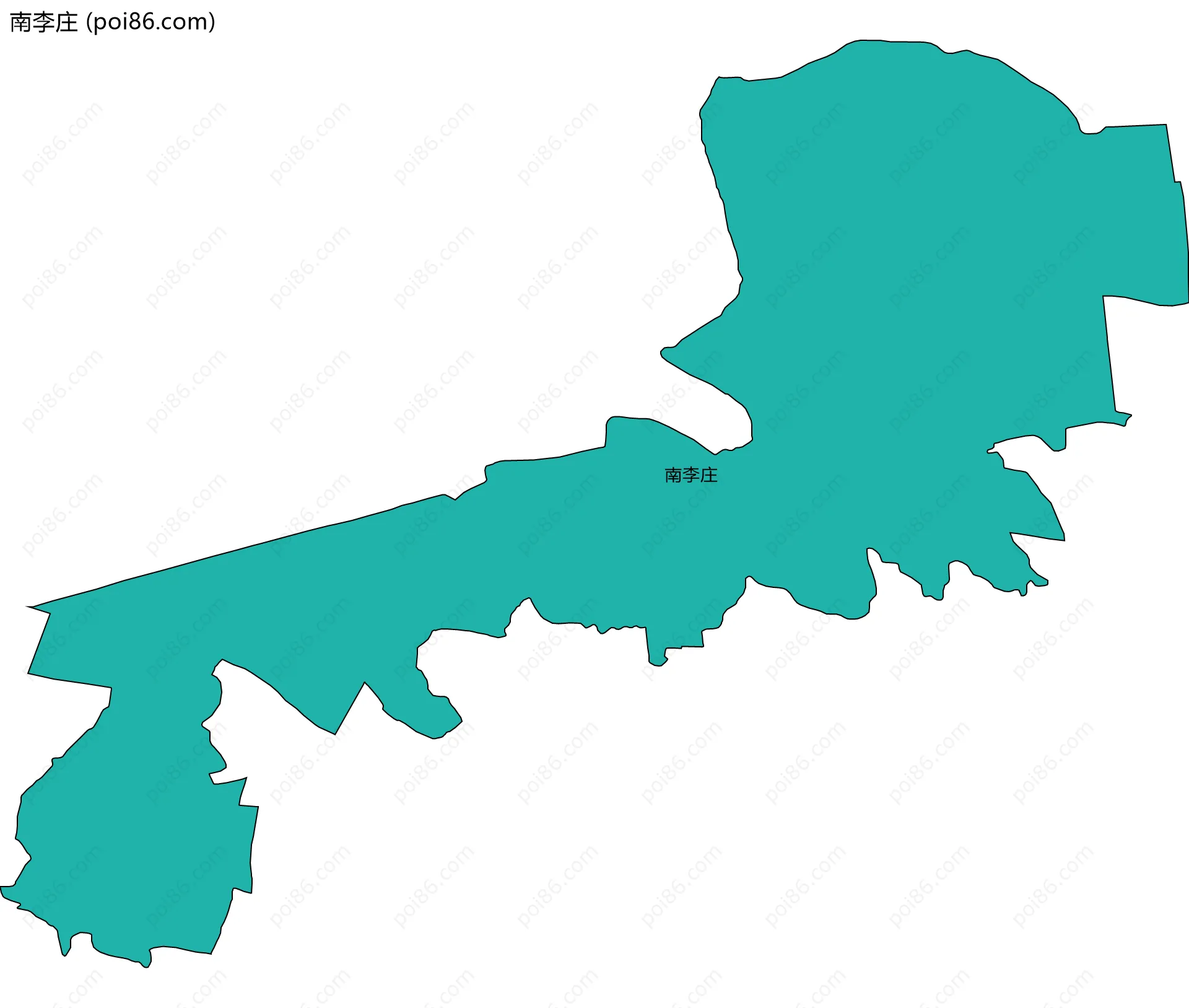 南李庄边界地图
