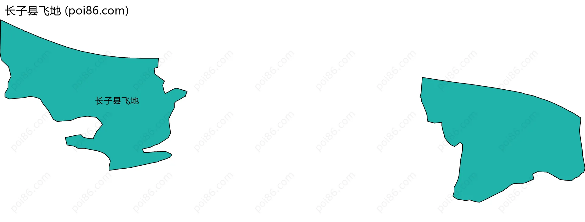 长子县飞地边界地图