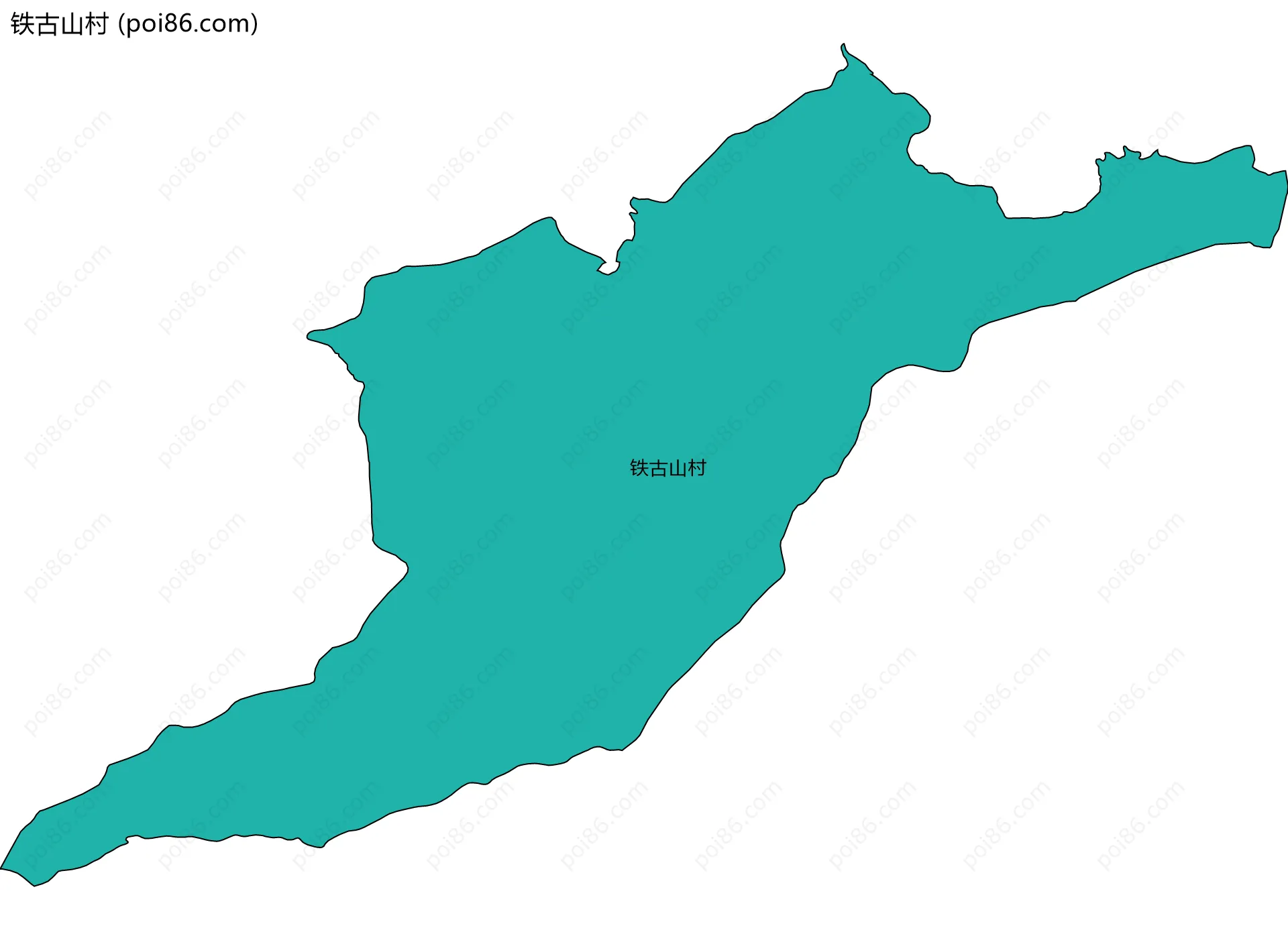 铁古山村边界地图