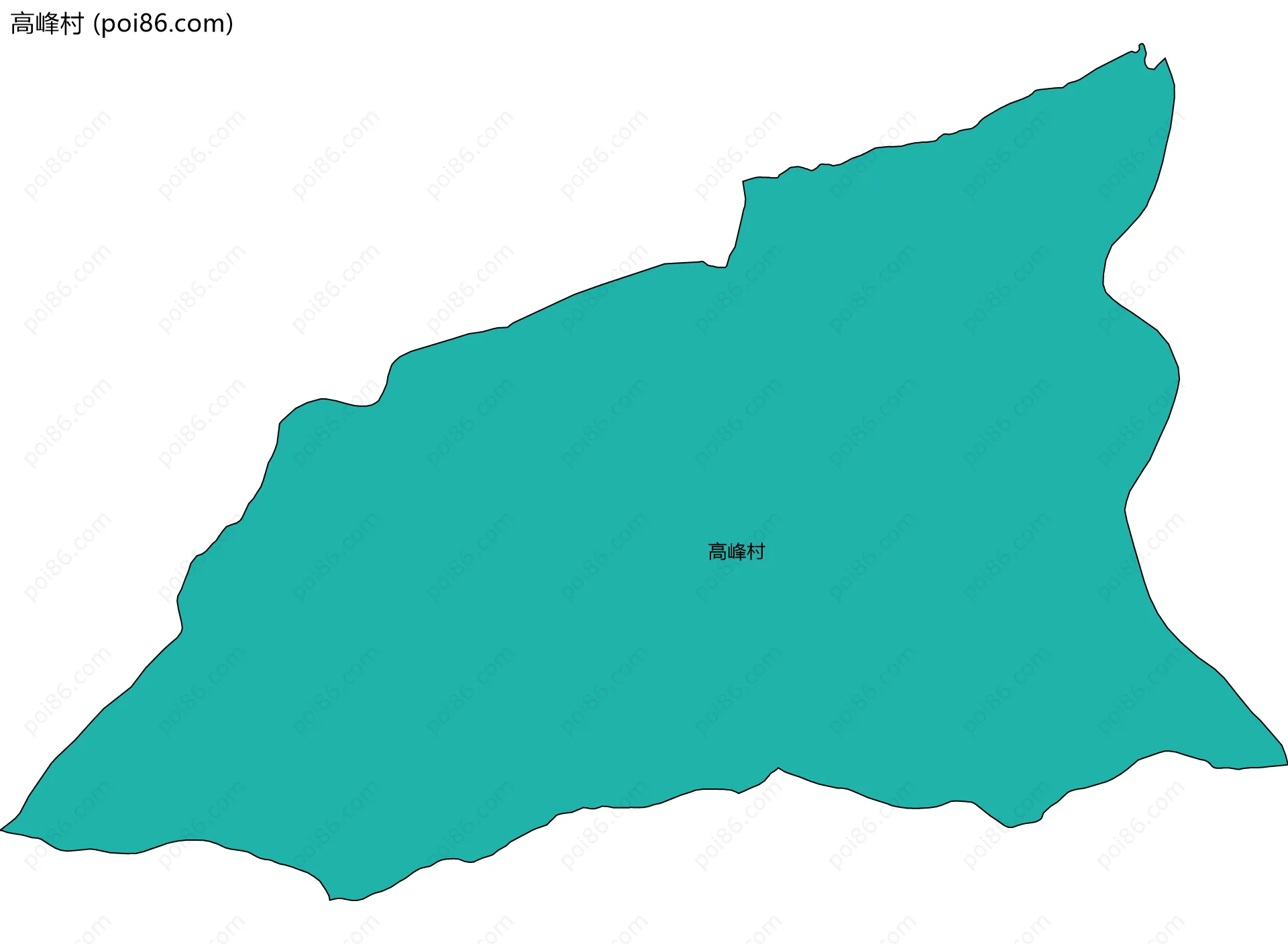 高峰村边界地图
